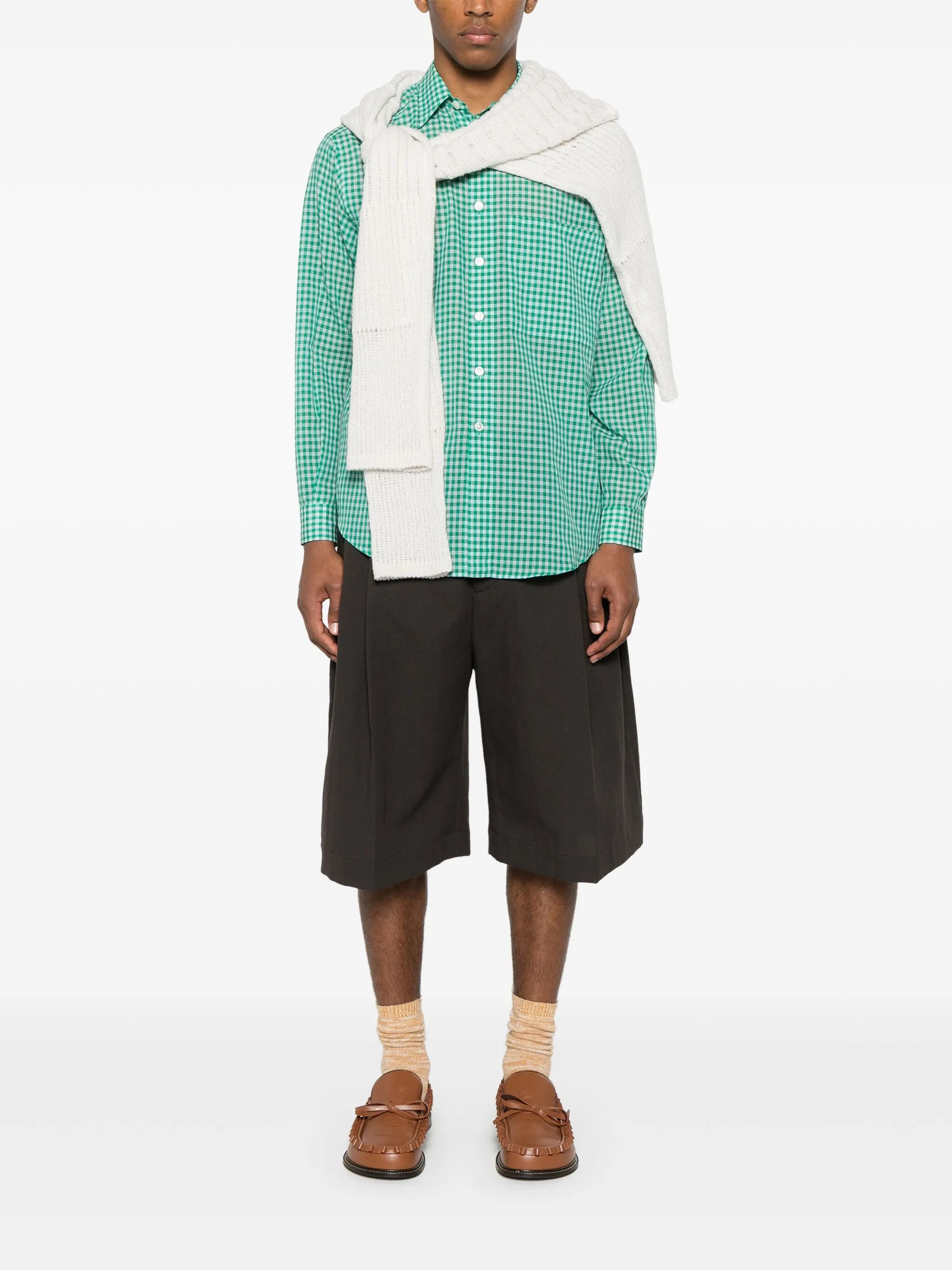 checked cotton shirt
