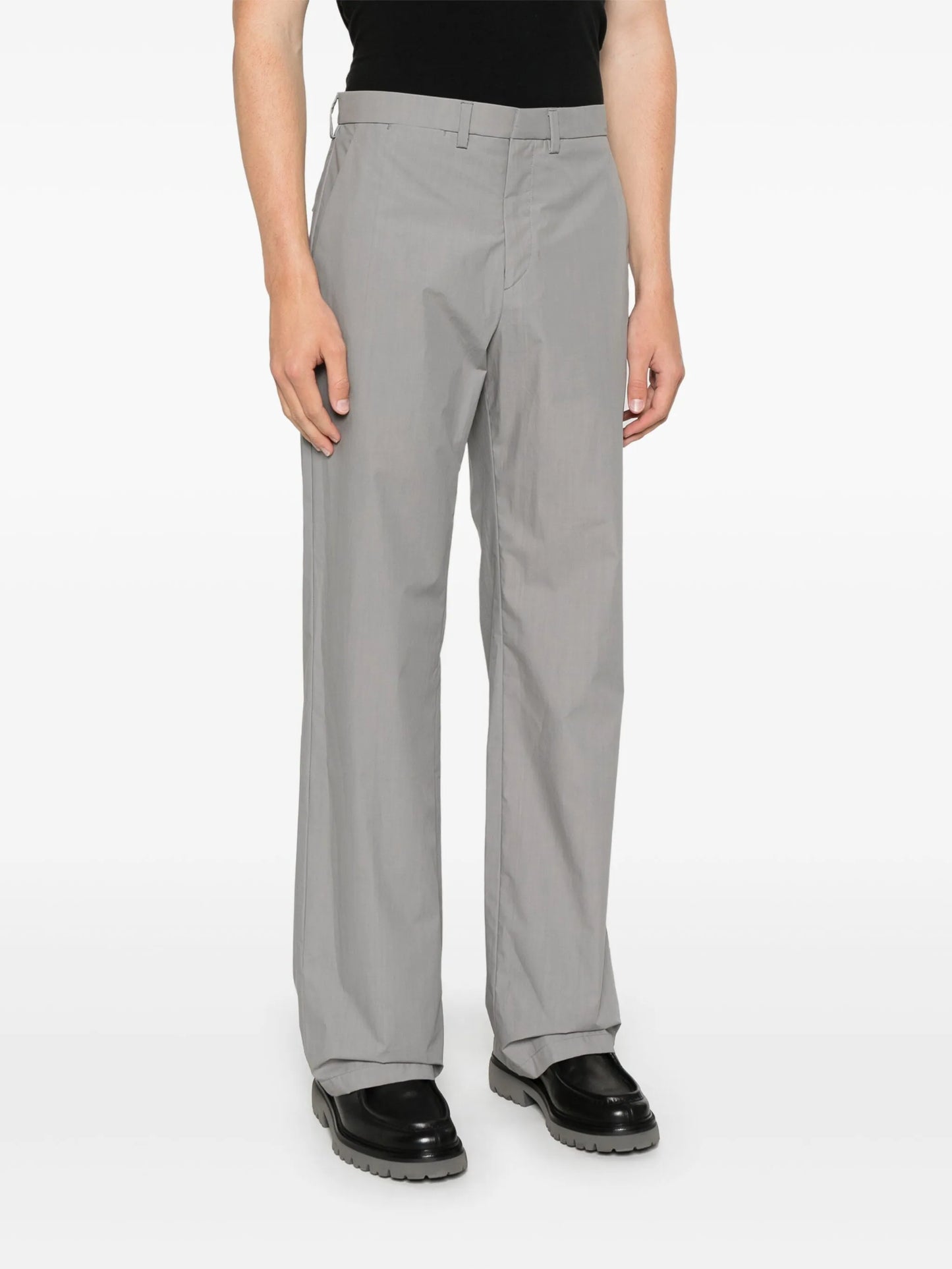 waxed poplin trousers