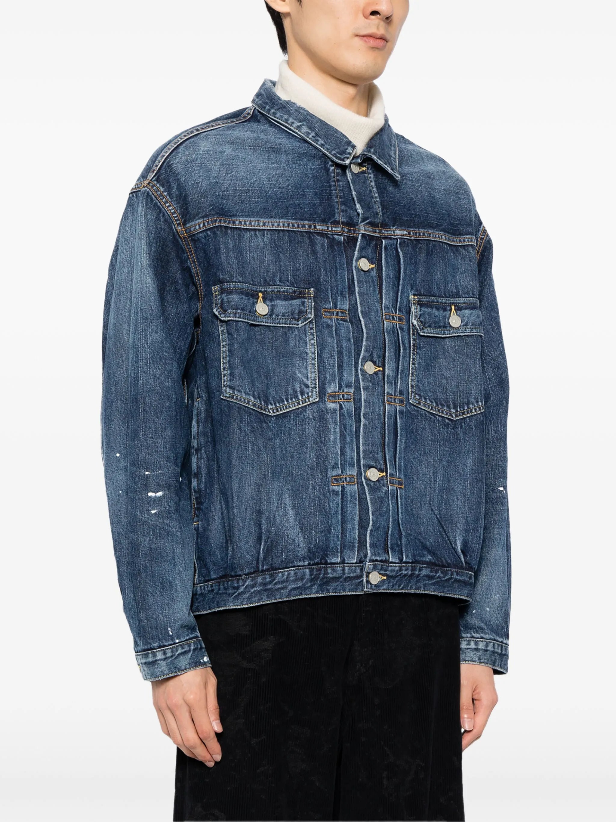 button-up denim jacket