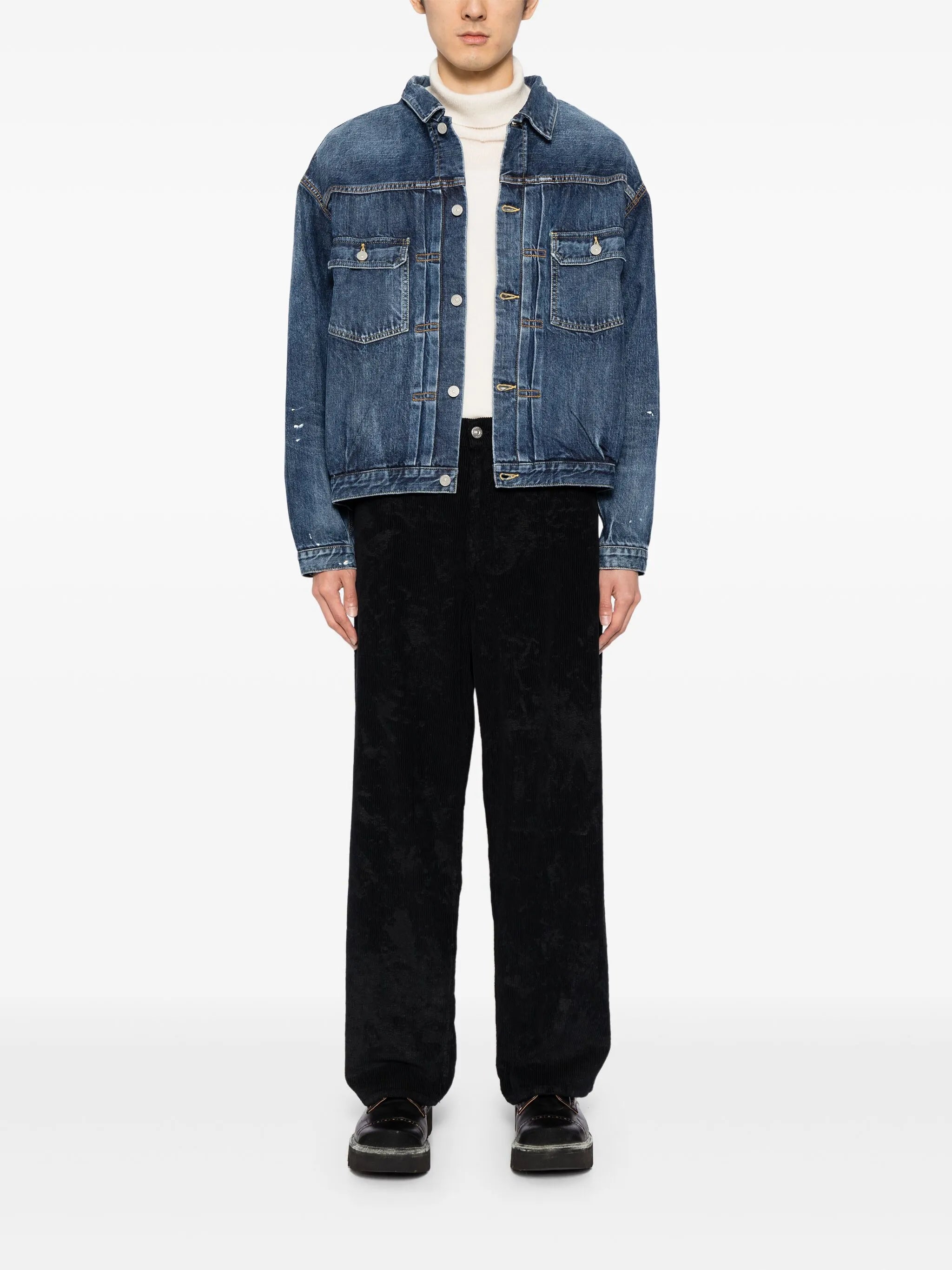 button-up denim jacket