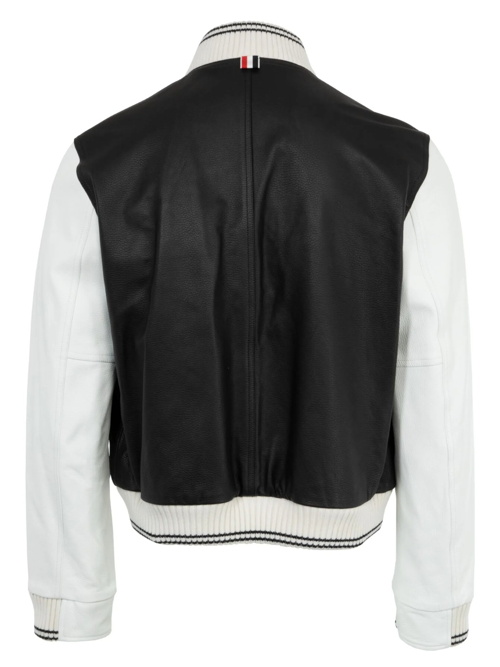 leather varsity jacket