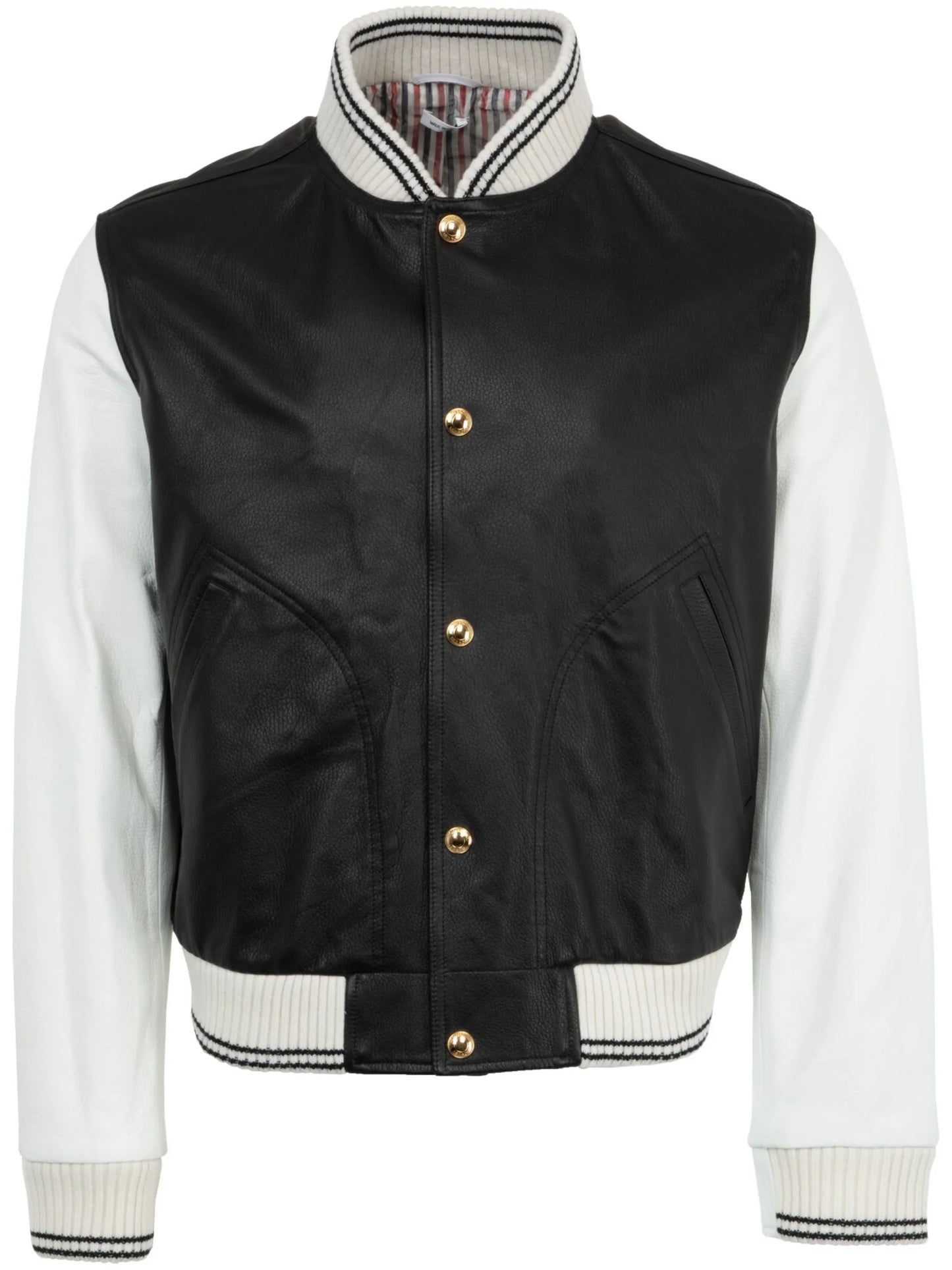 leather varsity jacket