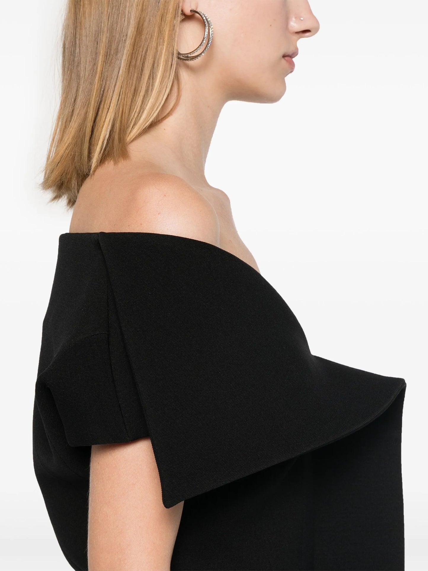 off-shoulder mini dress