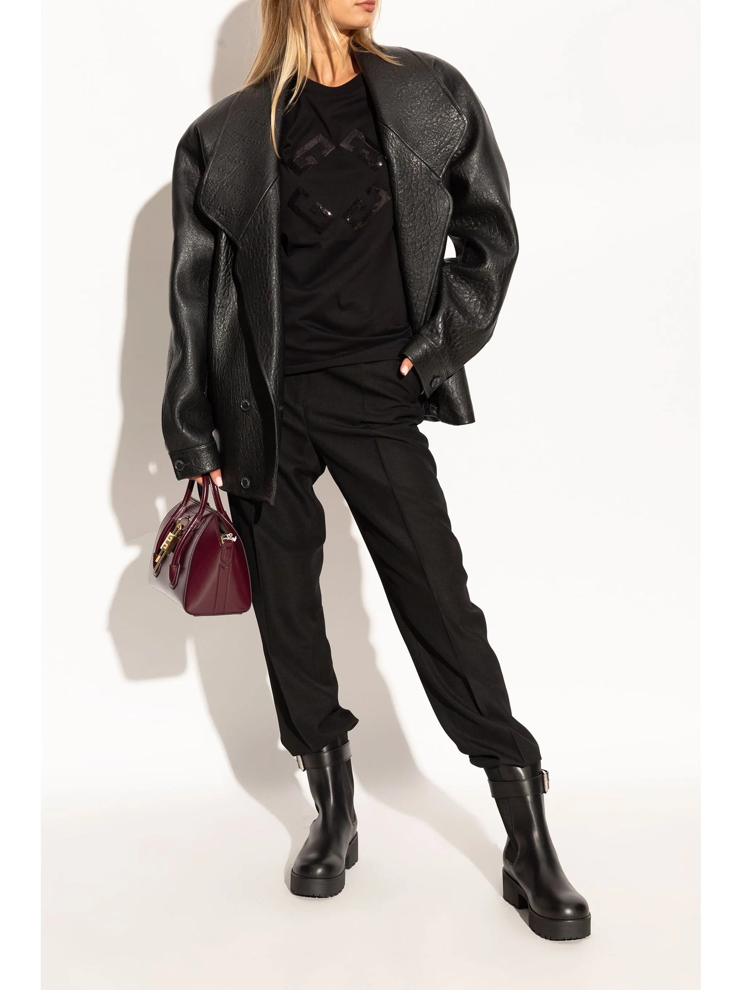 buckled leather boots