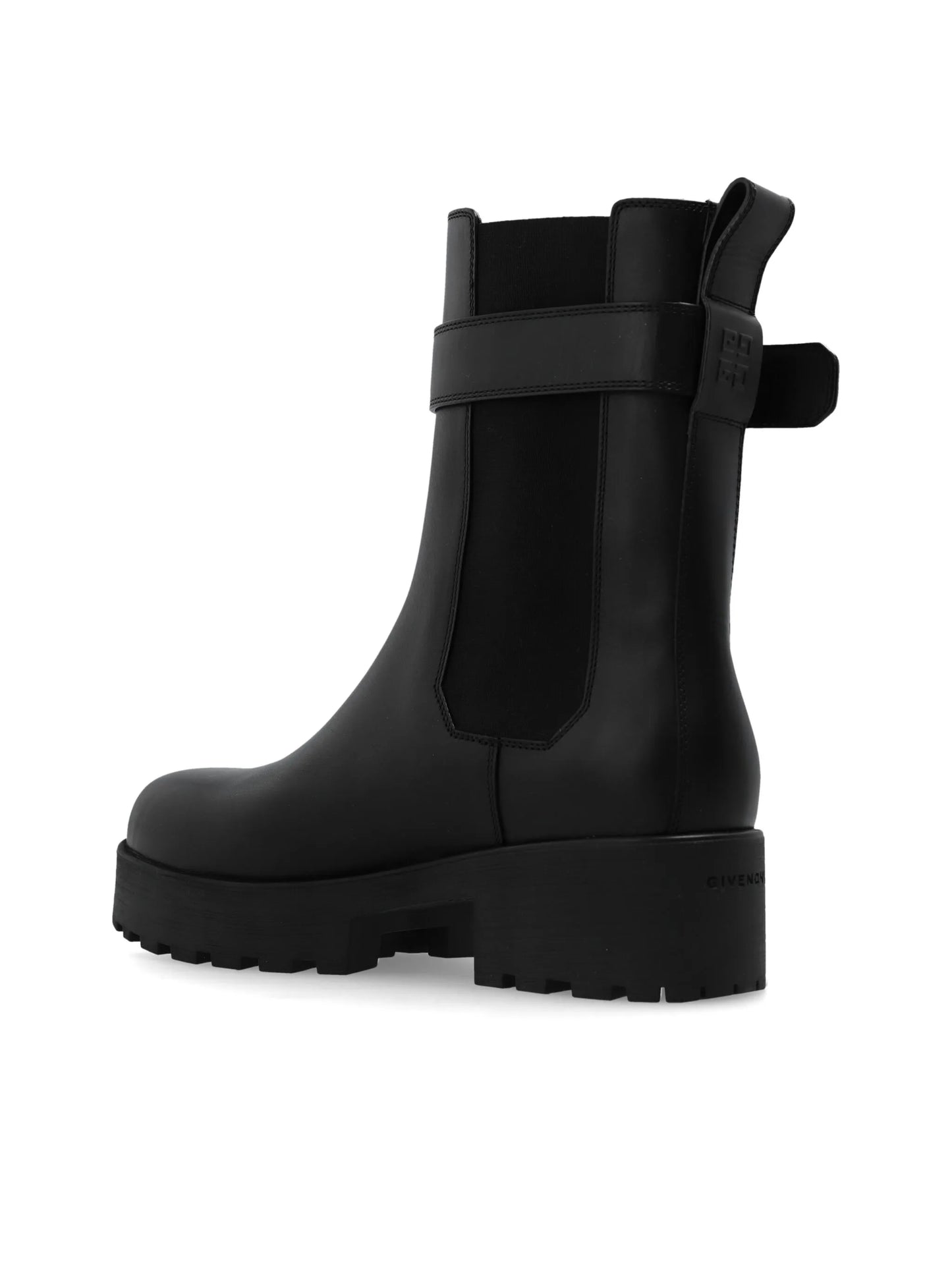 buckled leather boots