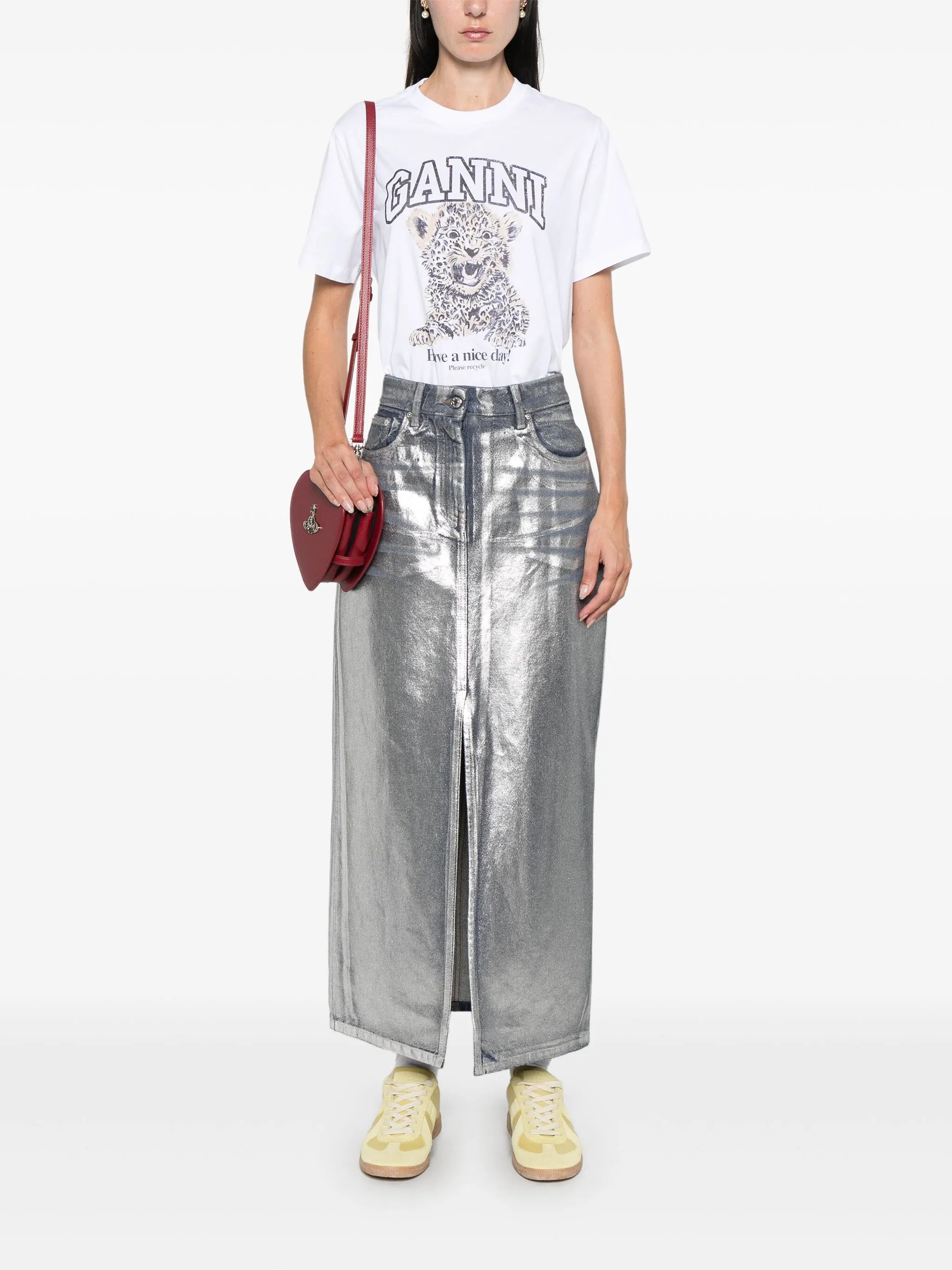 leopard jersey T-shirt