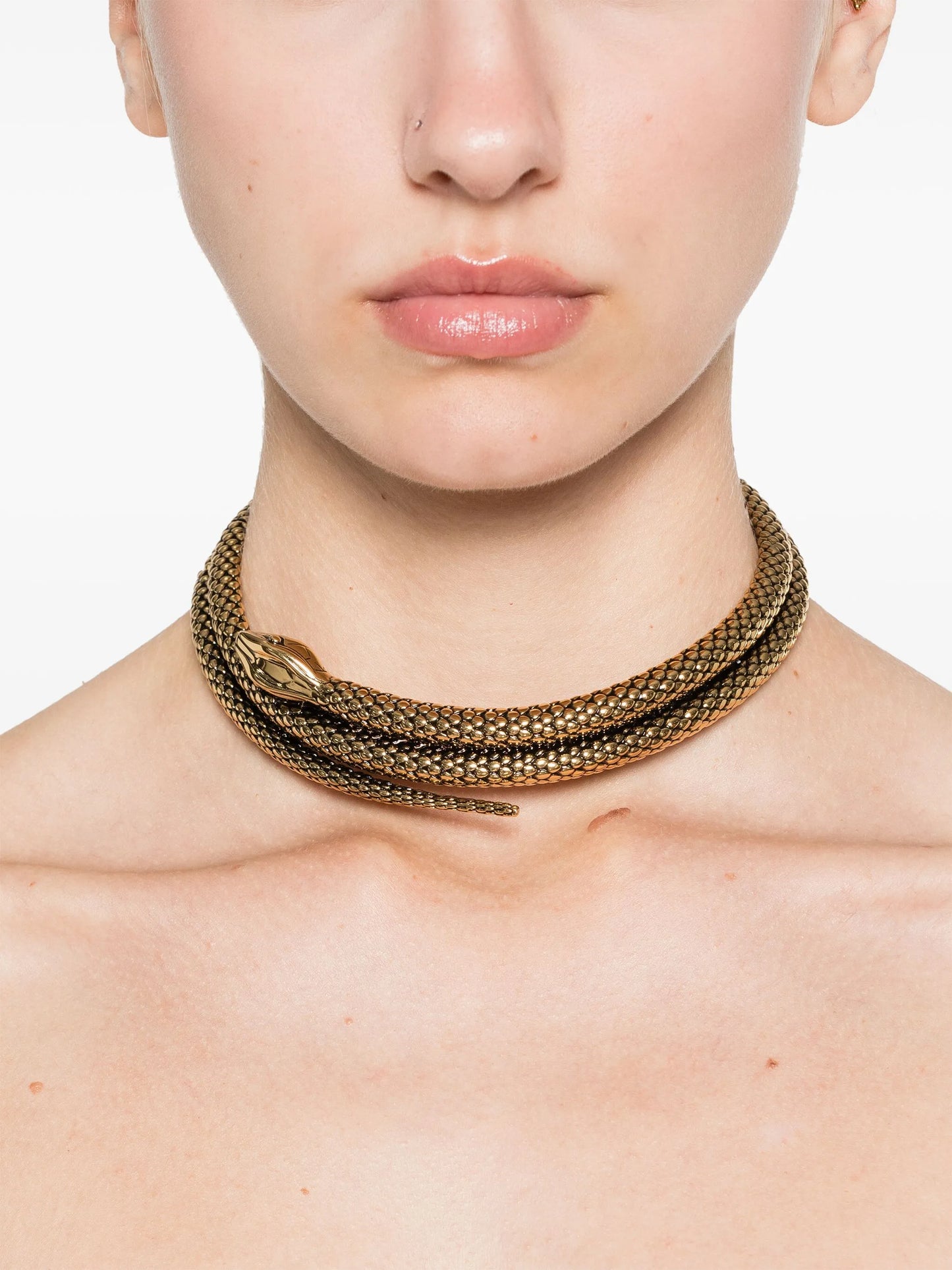 The Chloé snake necklace