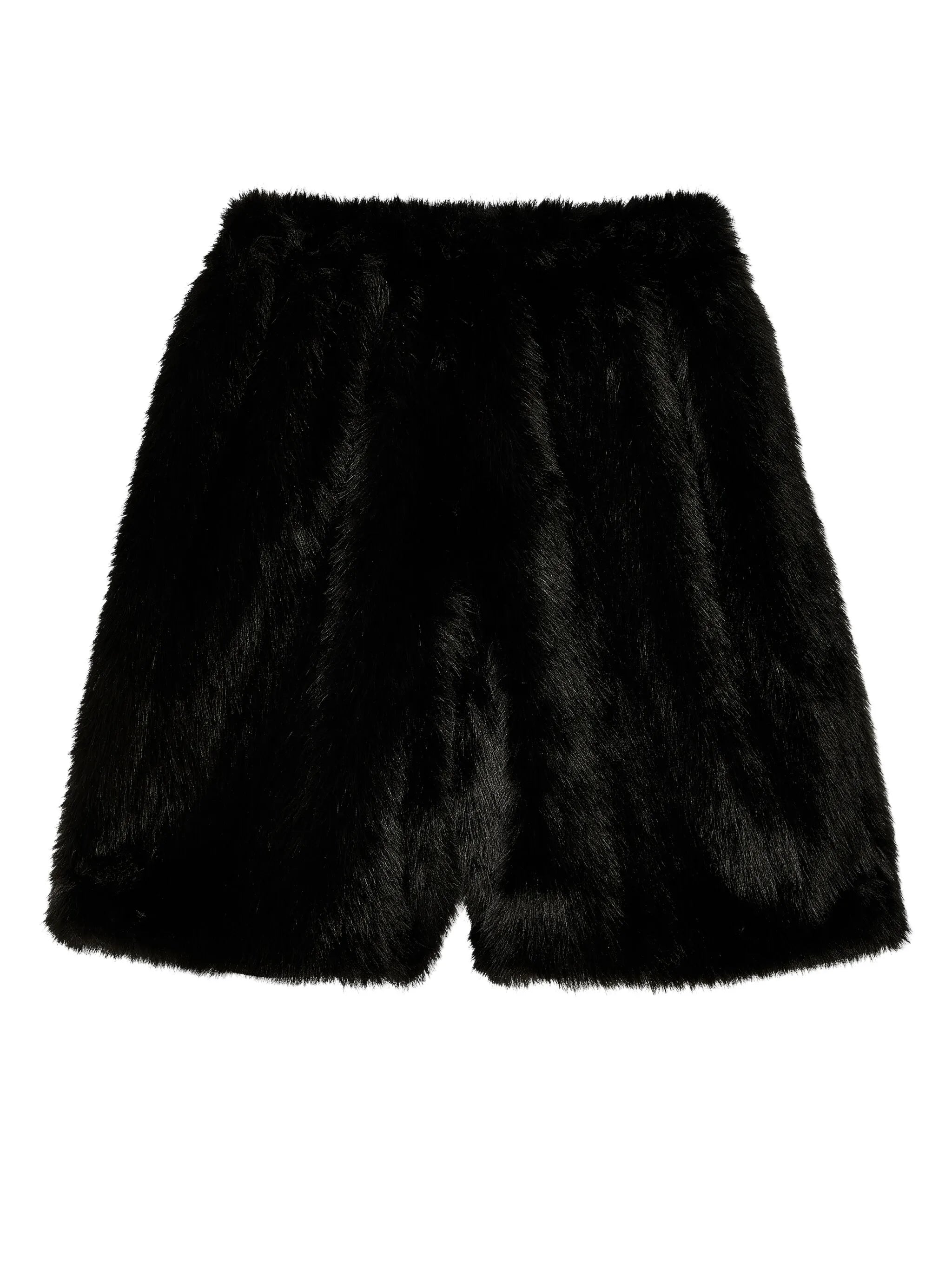 faux-fur boxing shorts