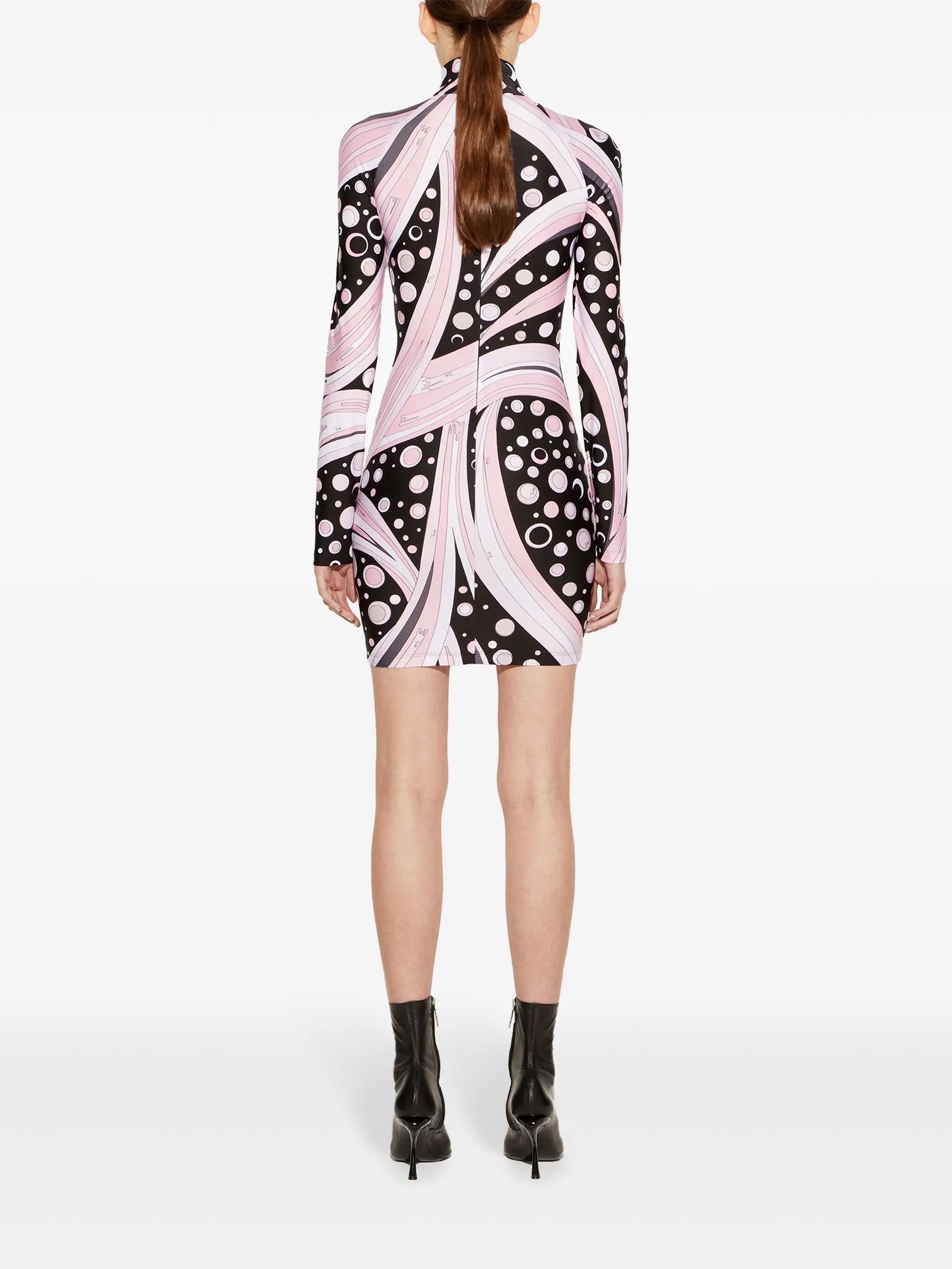 Fontane-print mini dress