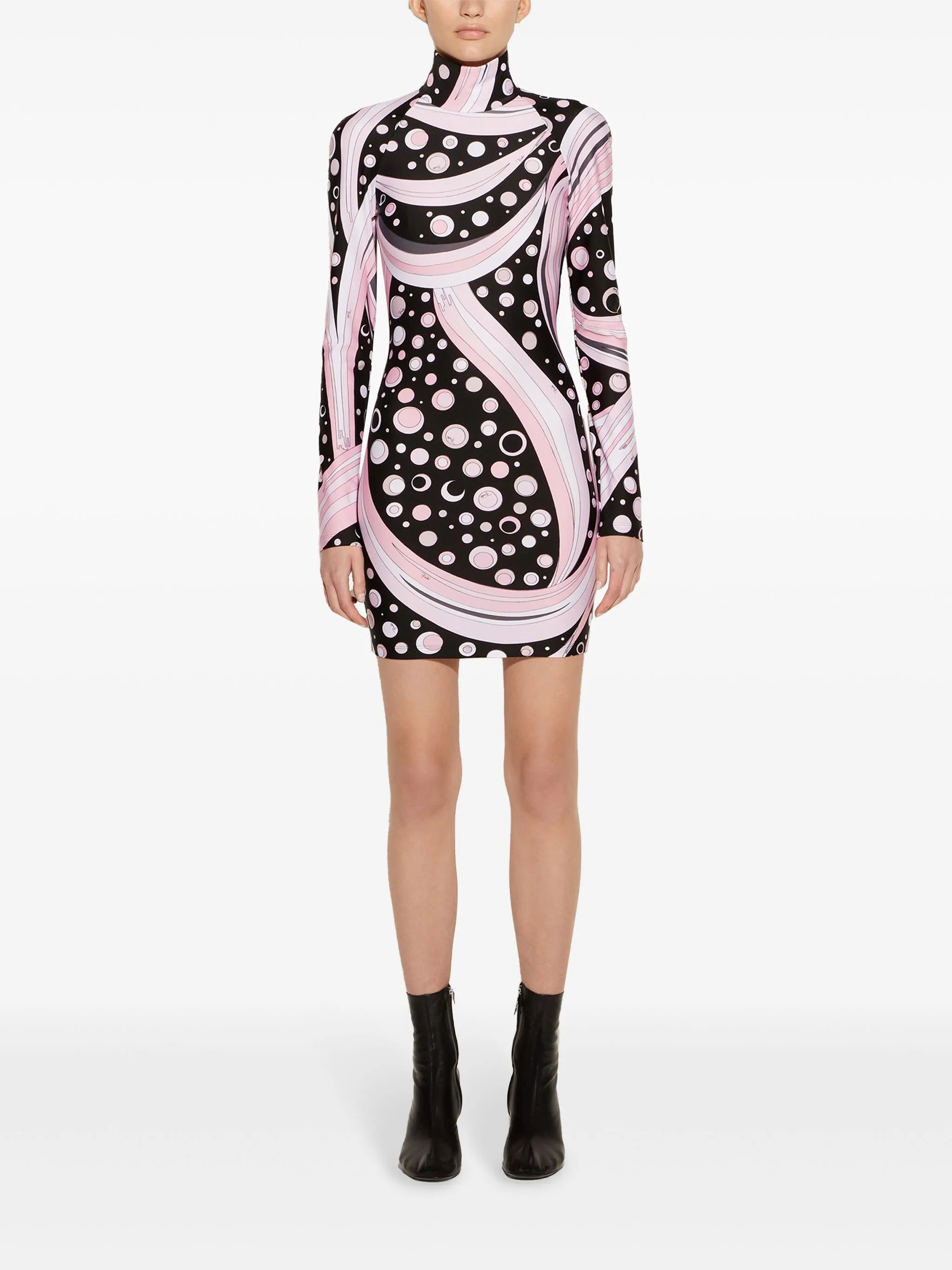 Fontane-print mini dress
