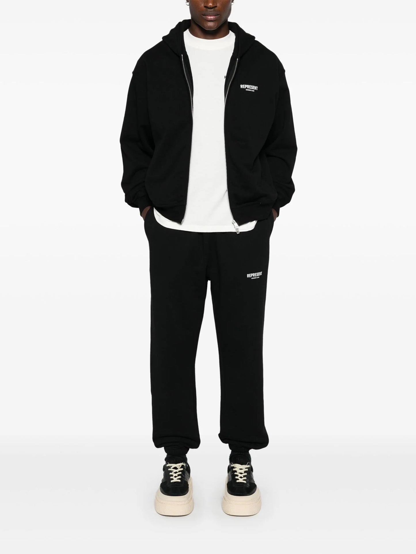 logo-print track pants