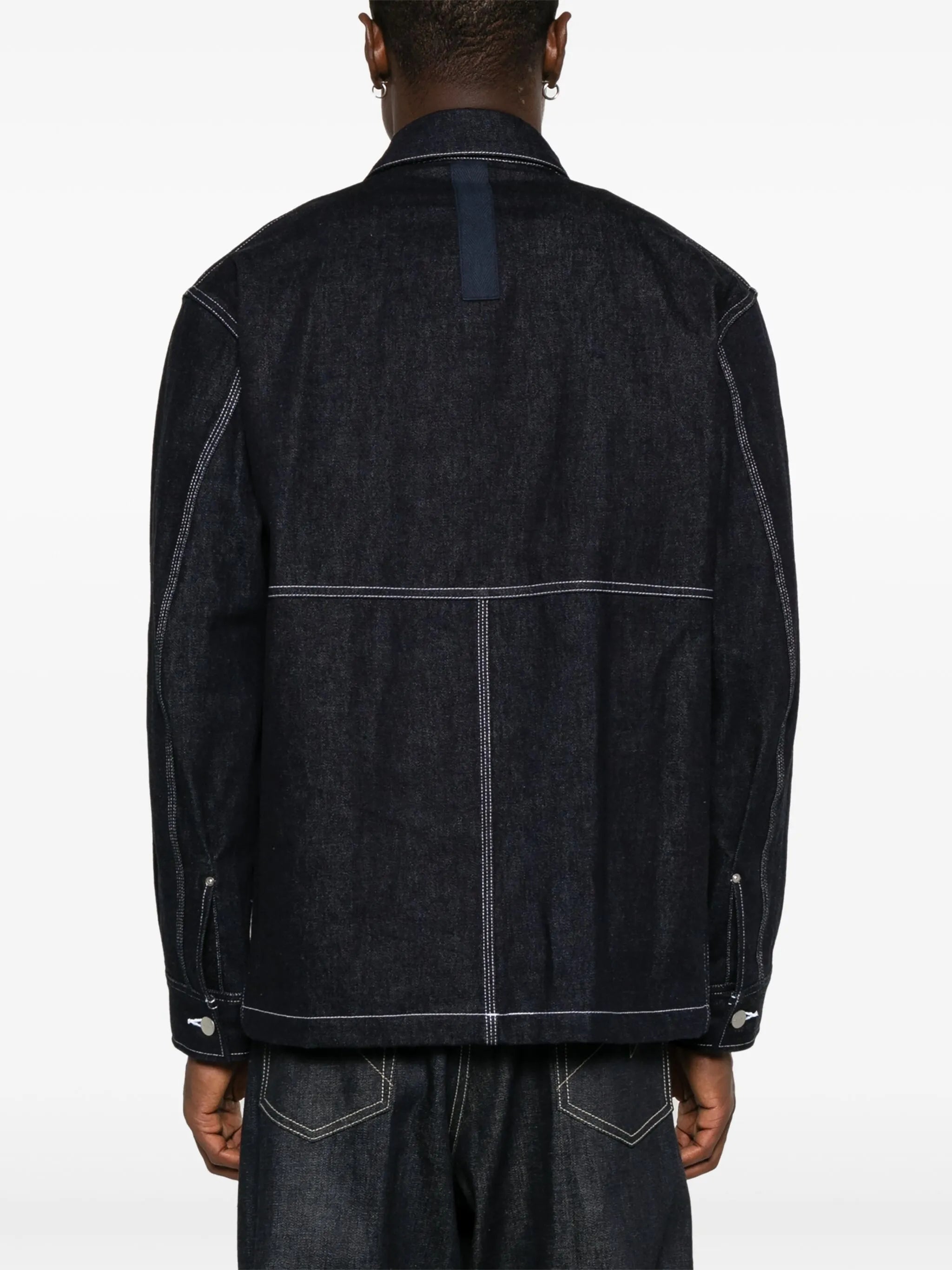 x Carhartt logo-patch coat