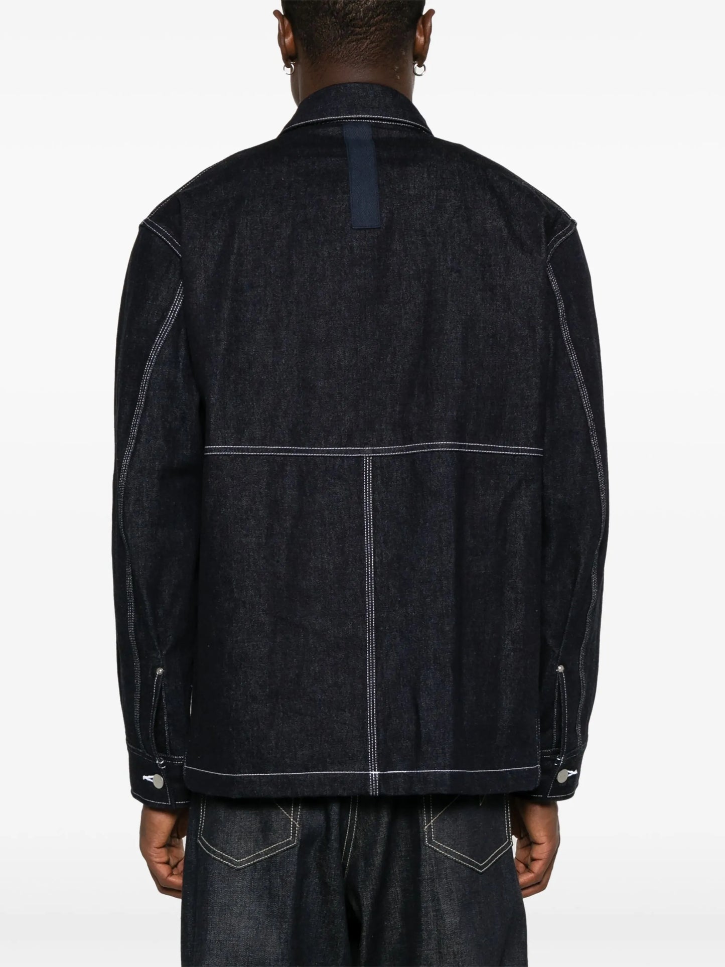 x Carhartt logo-patch coat