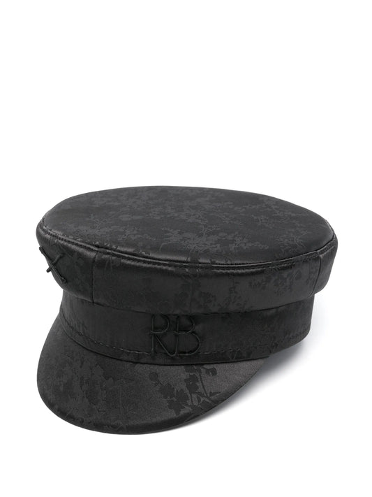 floral-jacquard hat