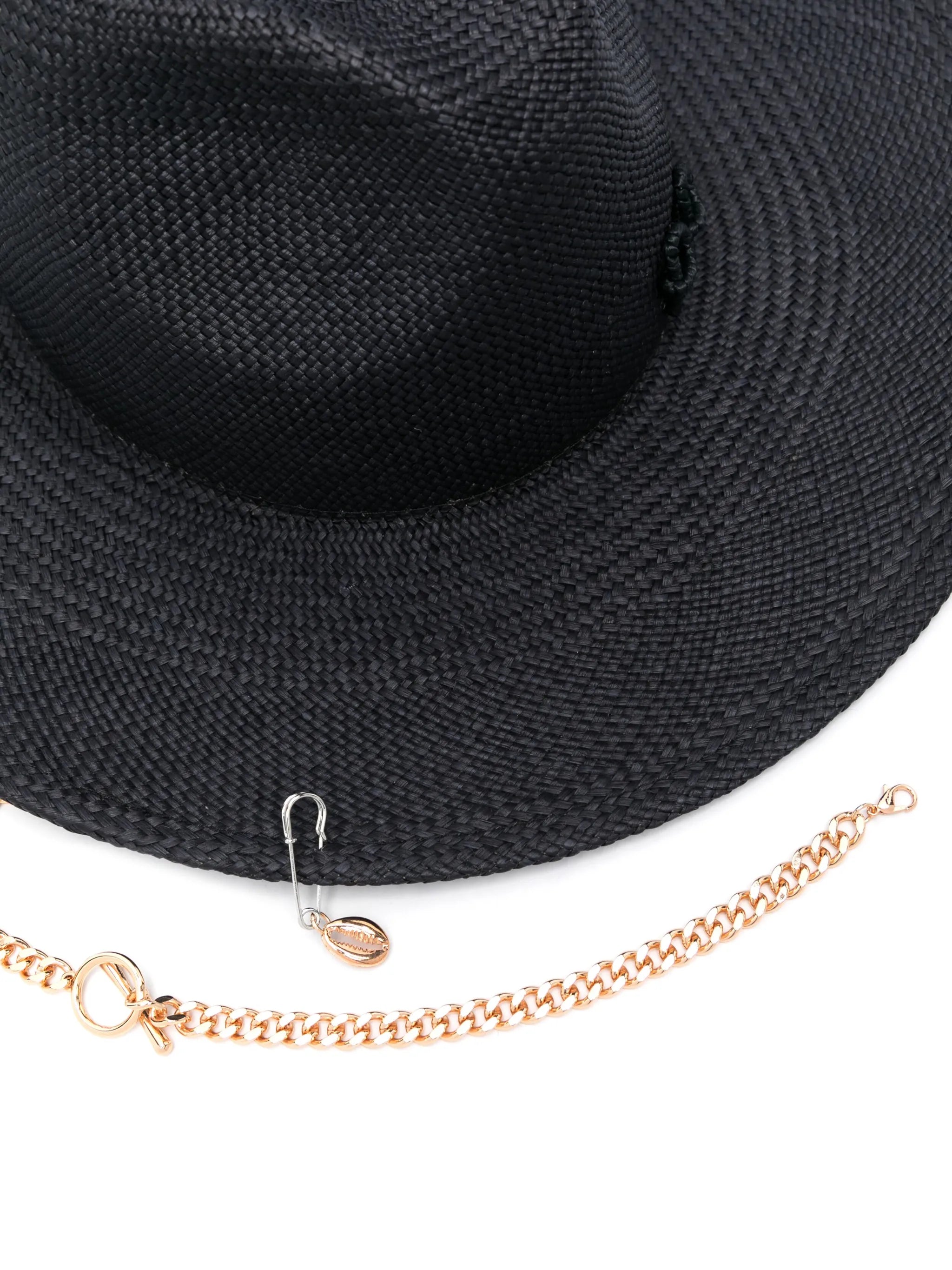 Pierced fedora hat