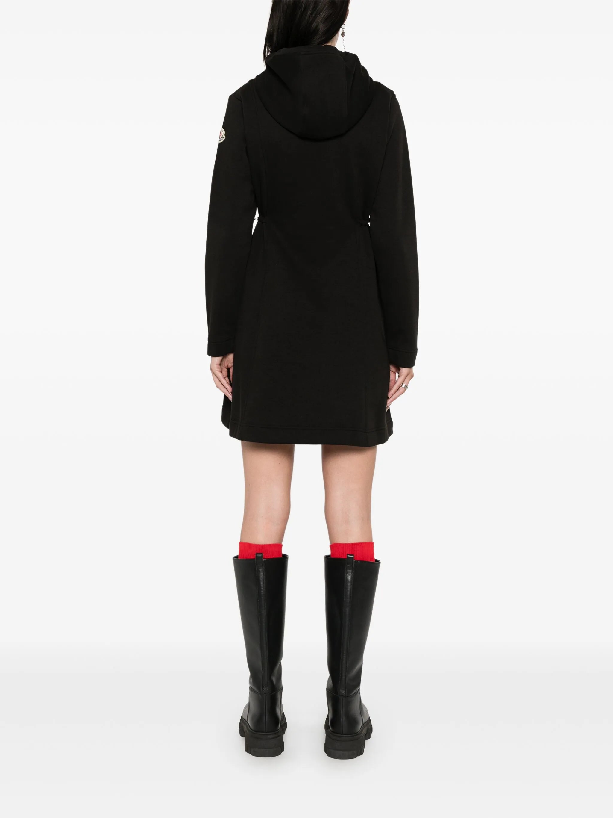 hooded mini dress
