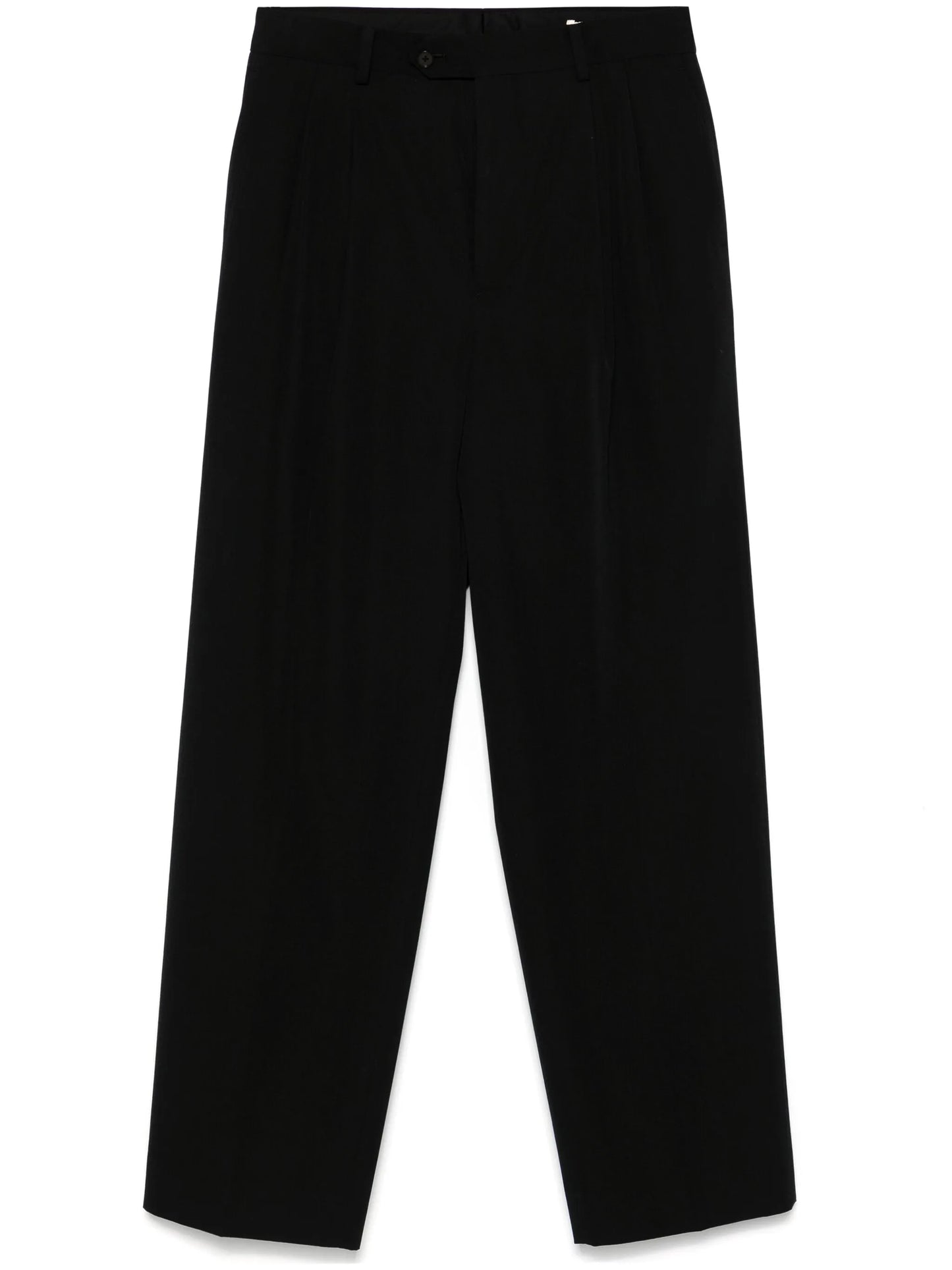 pleated wool trousers