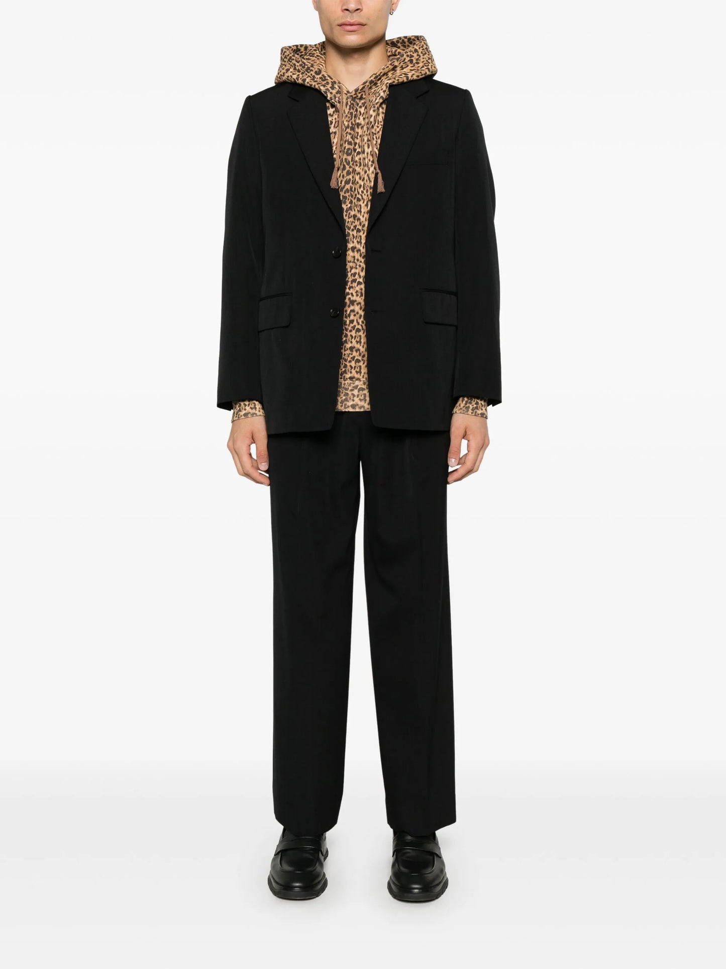 pleated wool trousers