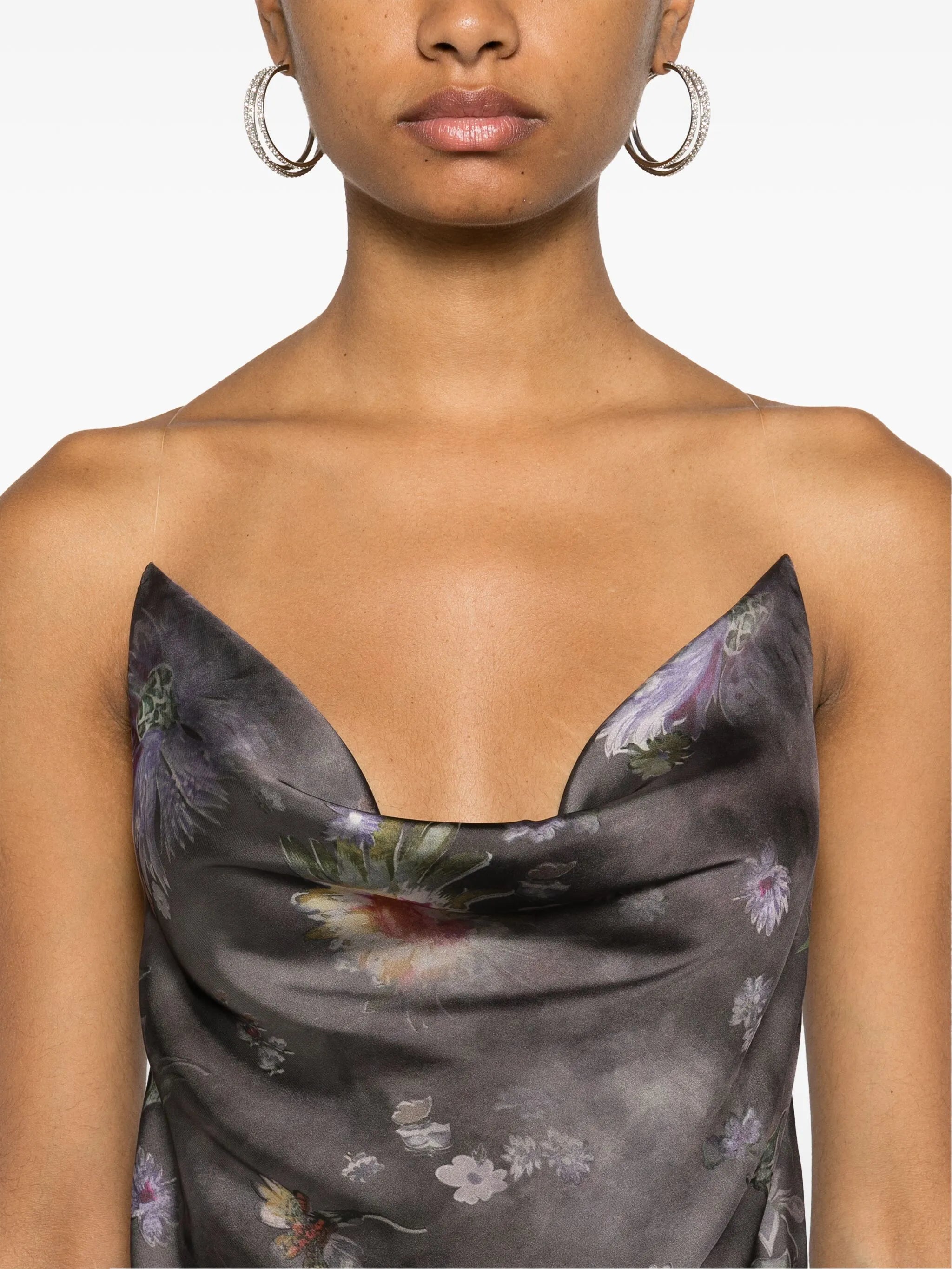 invisible-strap slip dress