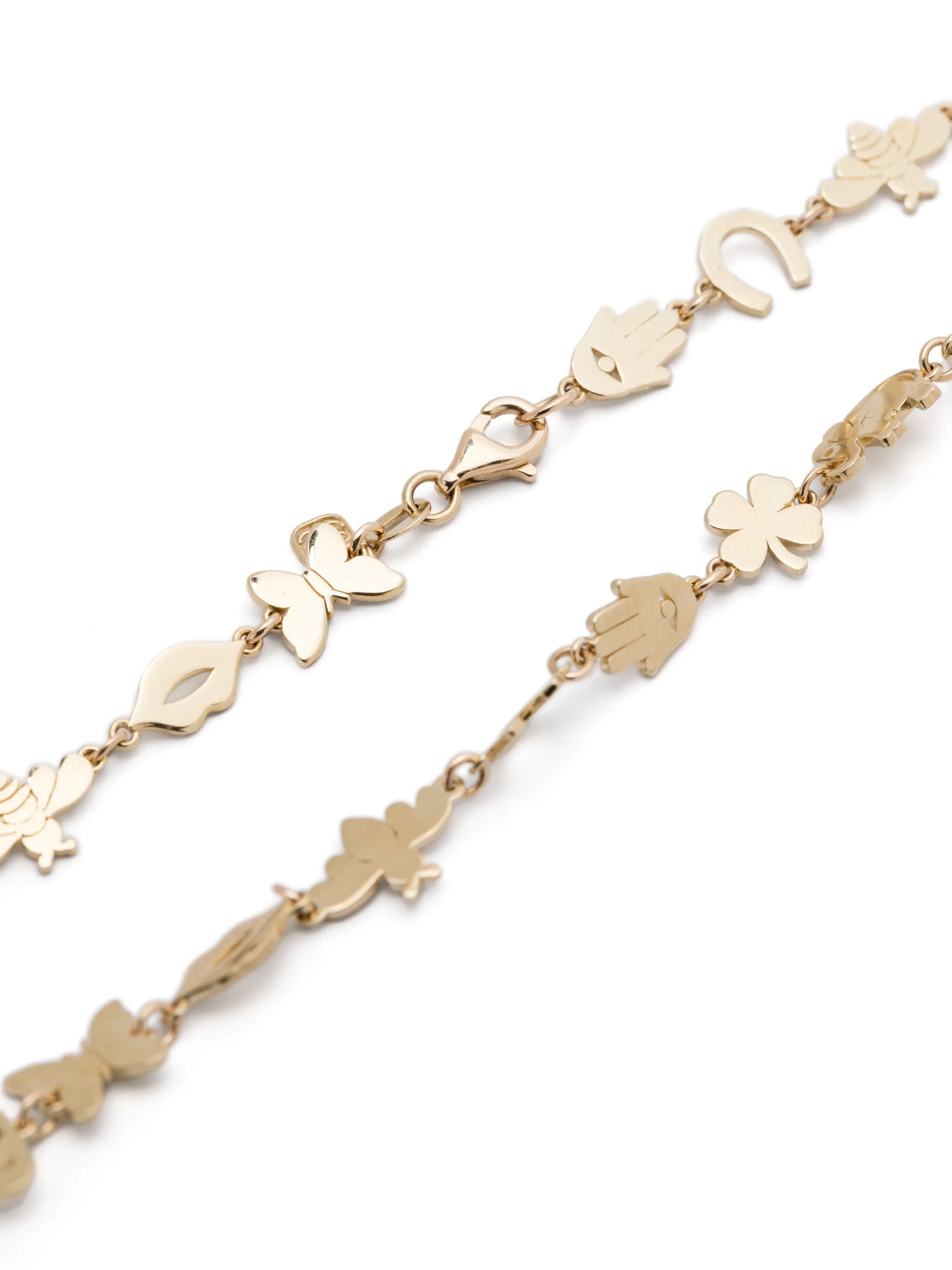 14CT yellow gold Multi-Icon necklace