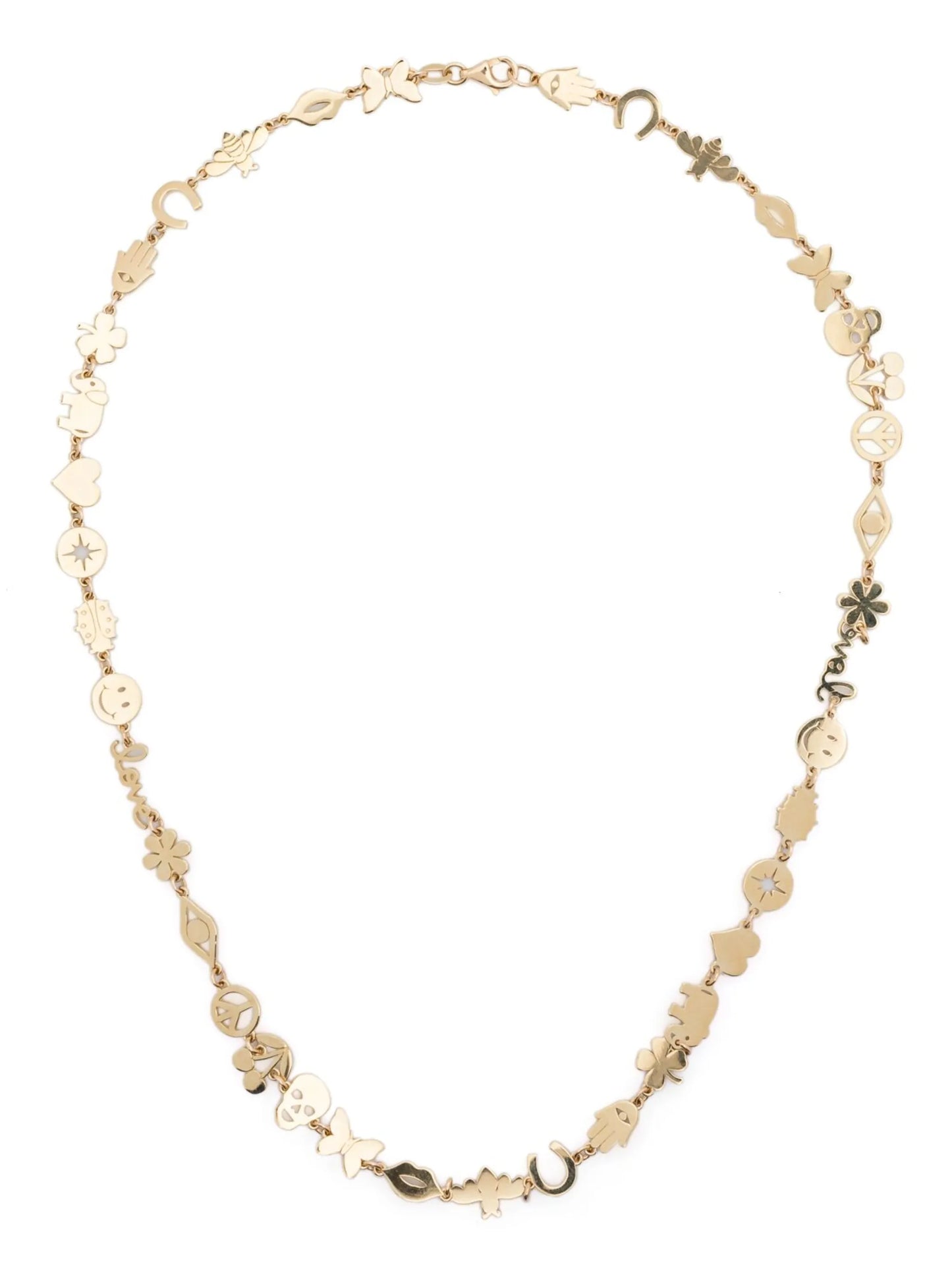 14CT yellow gold Multi-Icon necklace