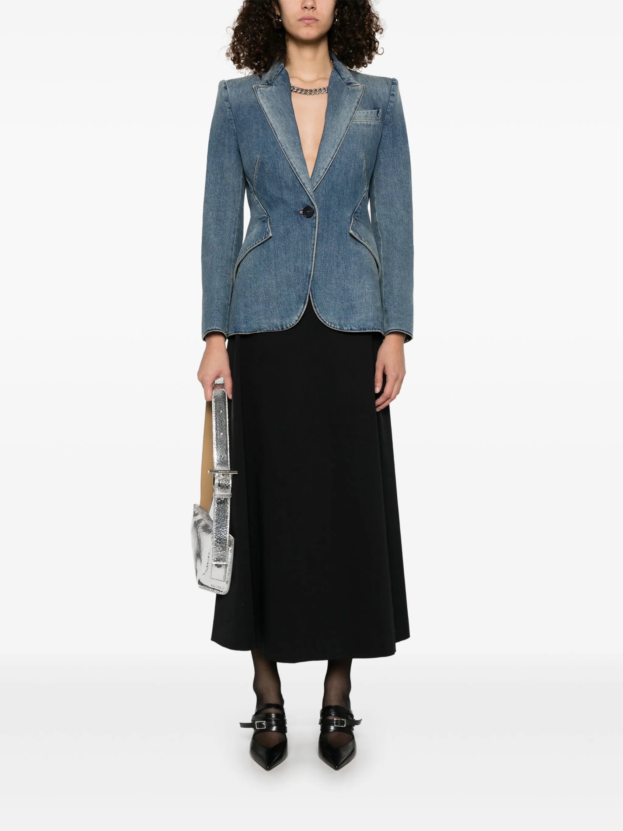 denim blazer