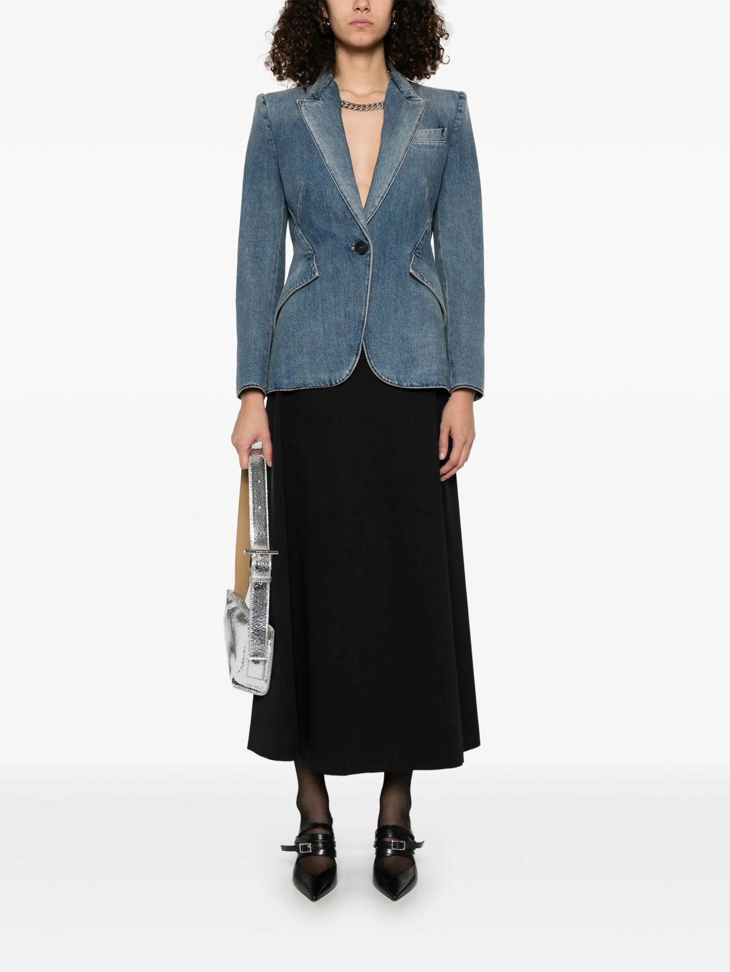 denim blazer
