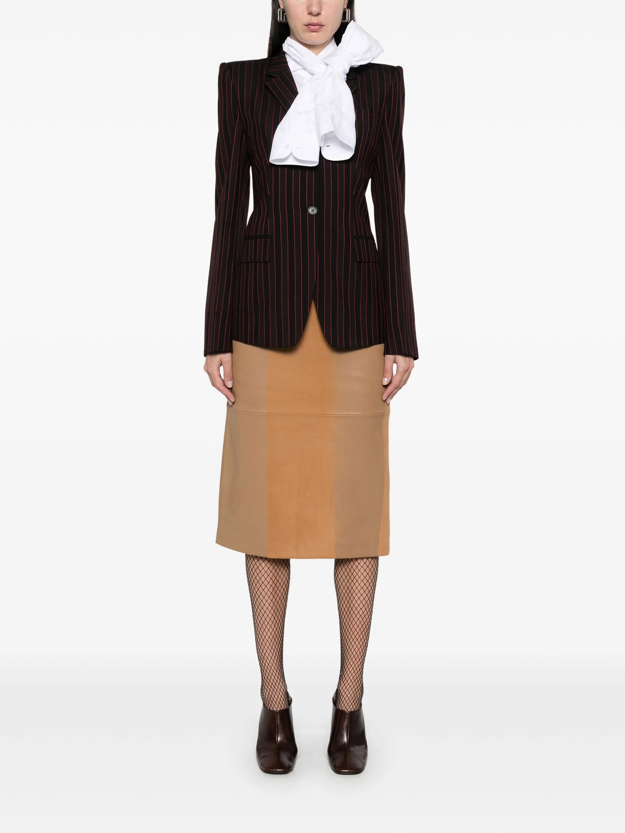 pinstriped blazer