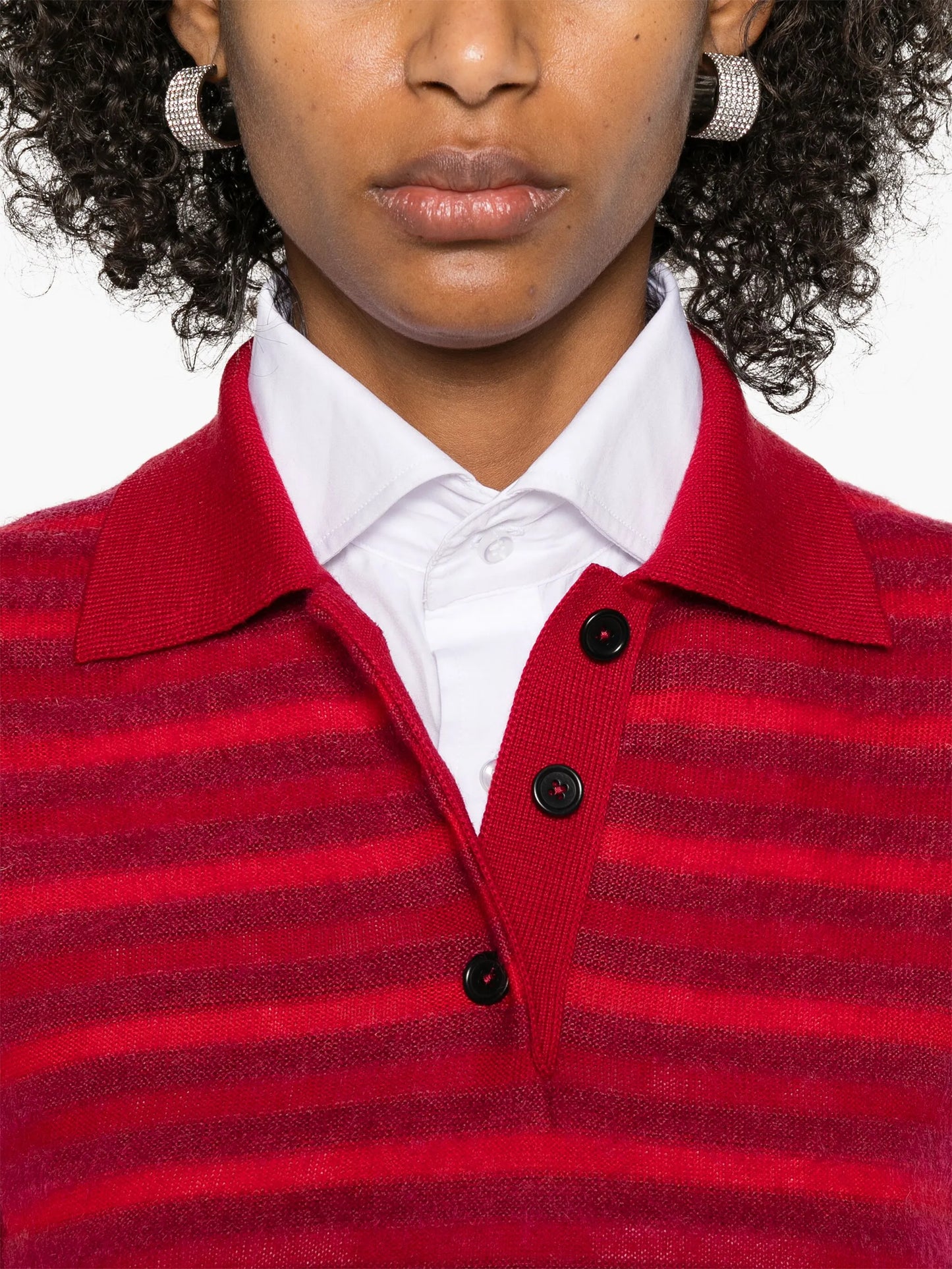 striped polo shirt