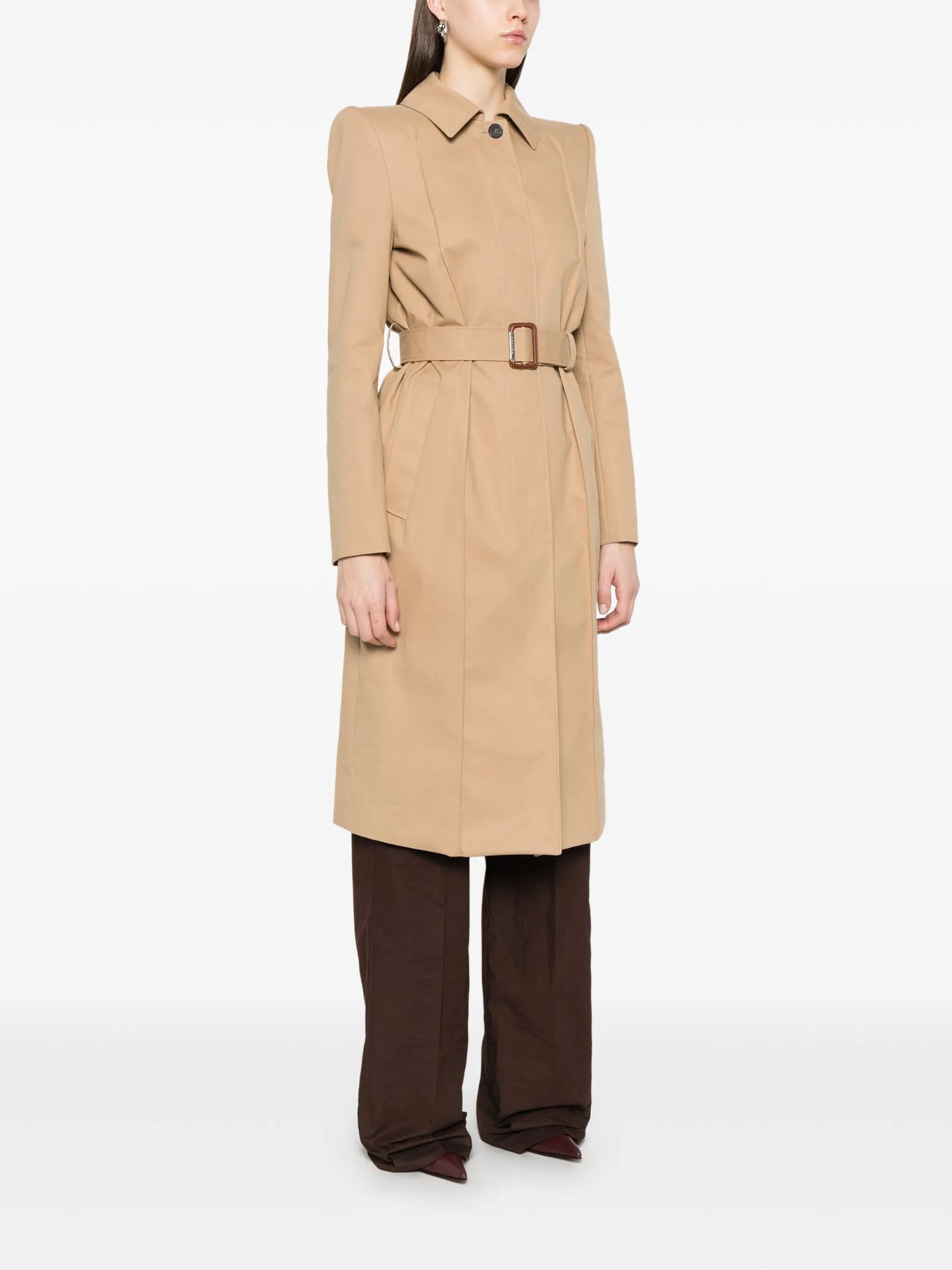 belted trench coat