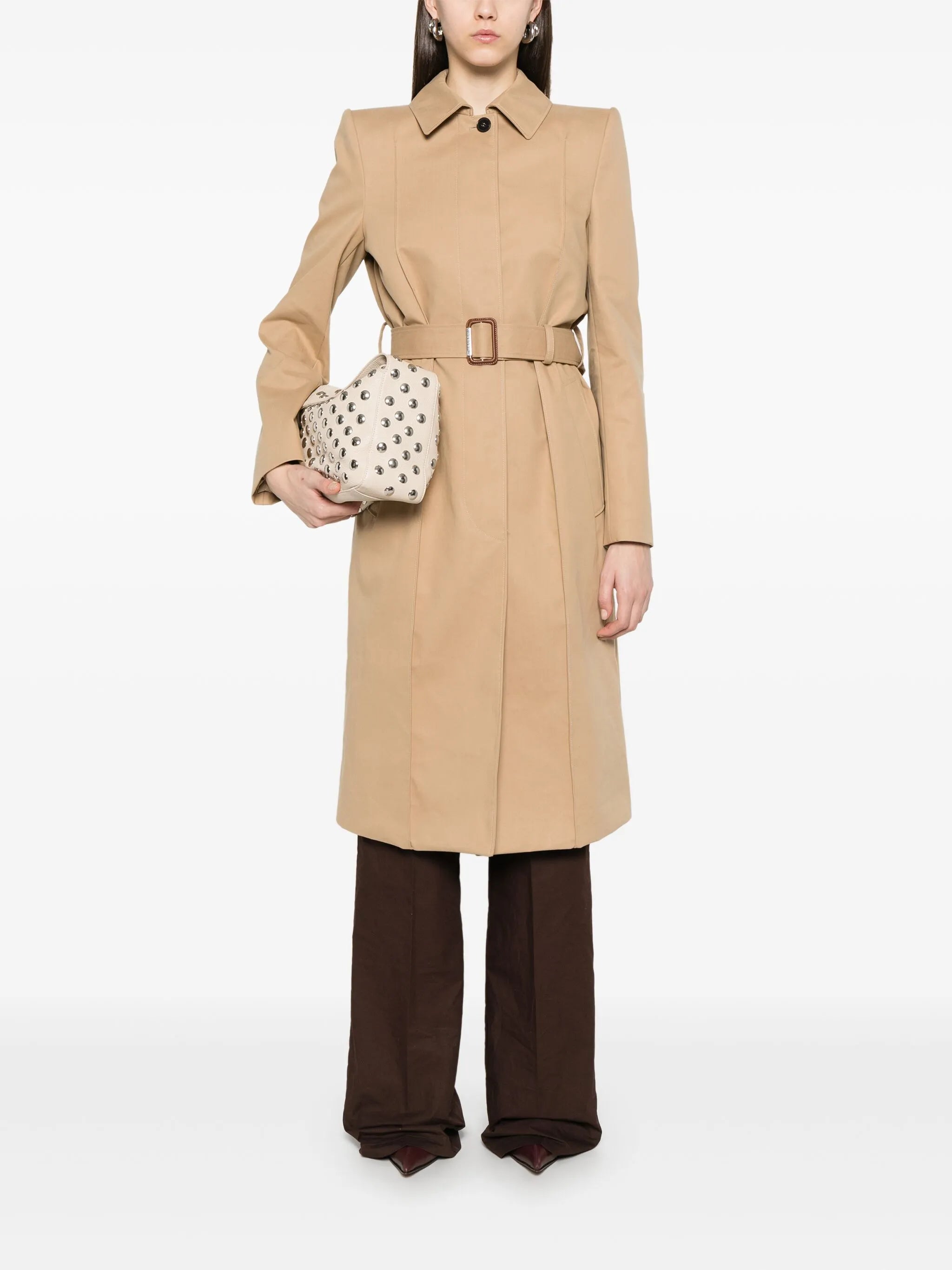belted trench coat