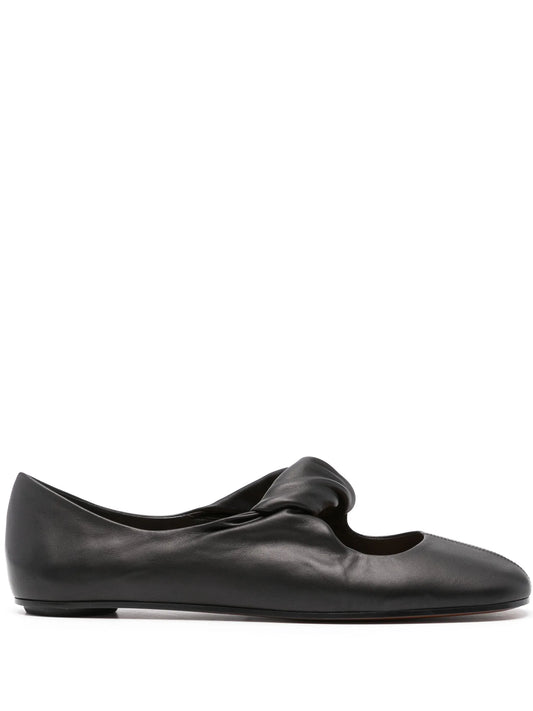 twist-detailing ballet flats