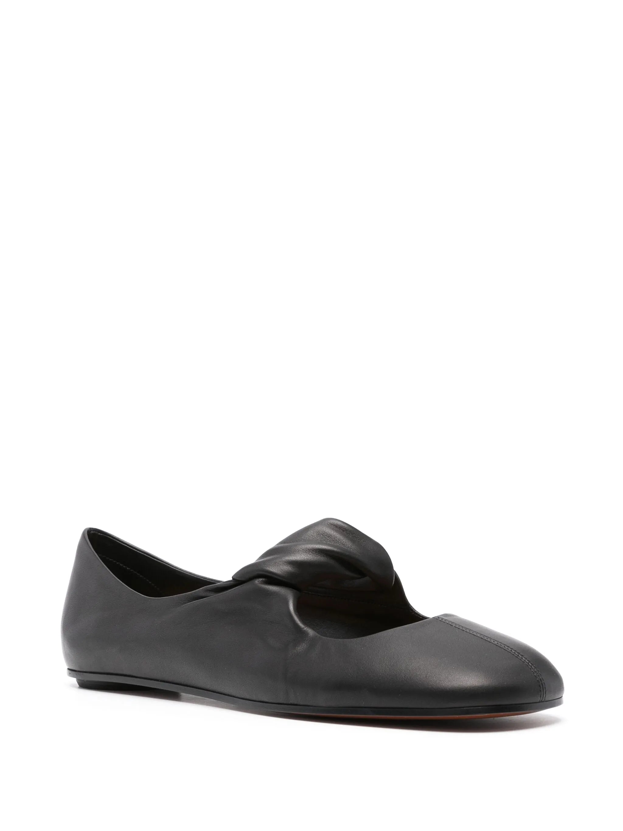 twist-detailing ballet flats