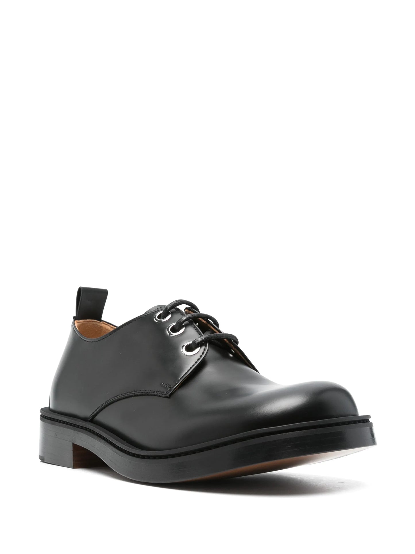 skull-embossed Derby shoes