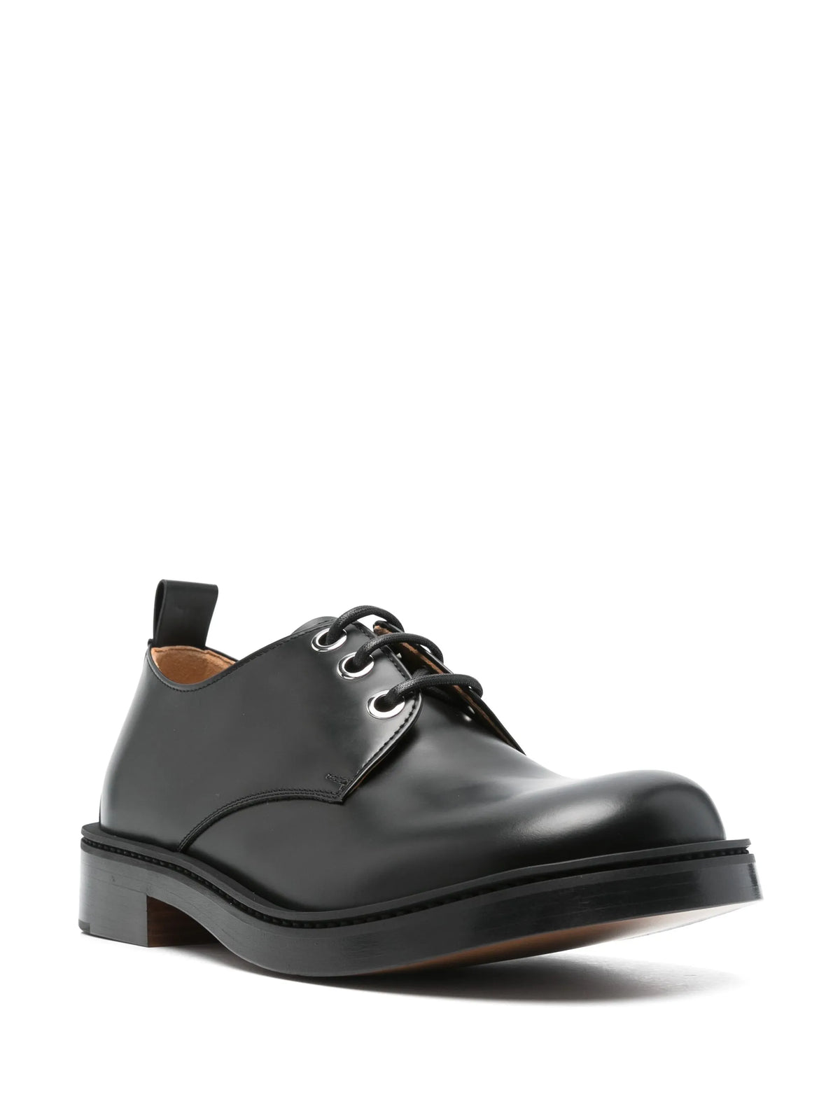 skull-embossed Derby shoes