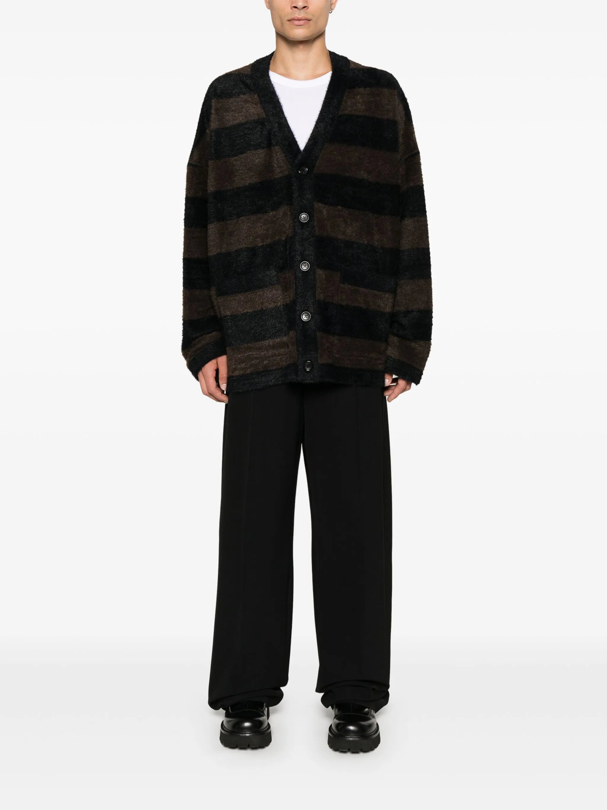 skull-appliqué cardigan