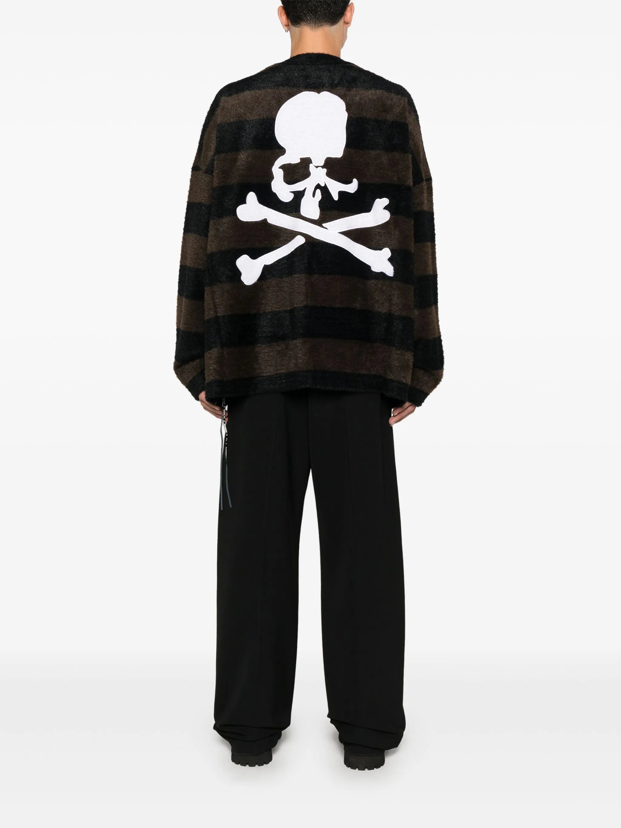 skull-appliqué cardigan