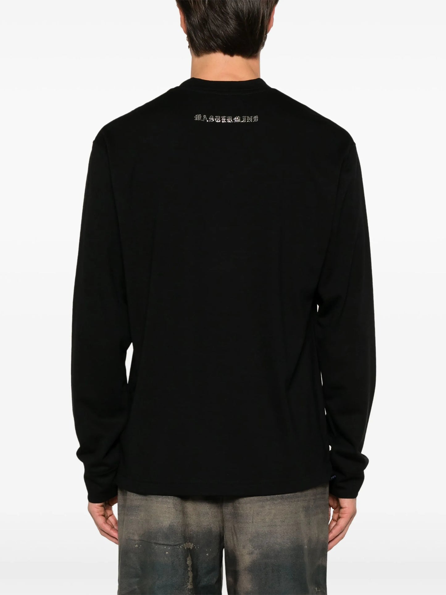 Swarovski-crystals wool T-shirt