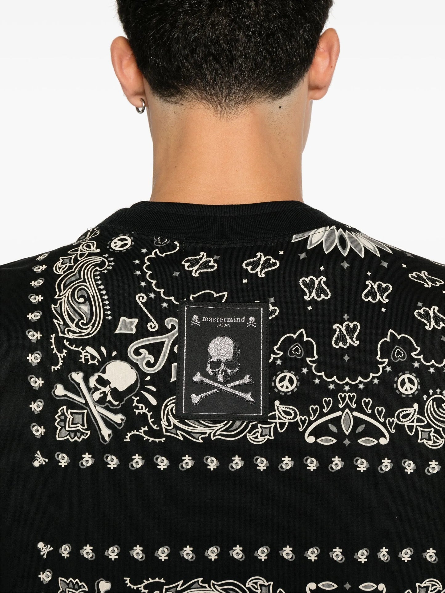 bandana-print layered T-shirt