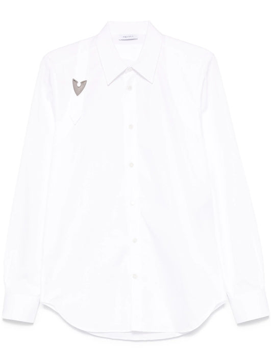 buckle poplin shirt