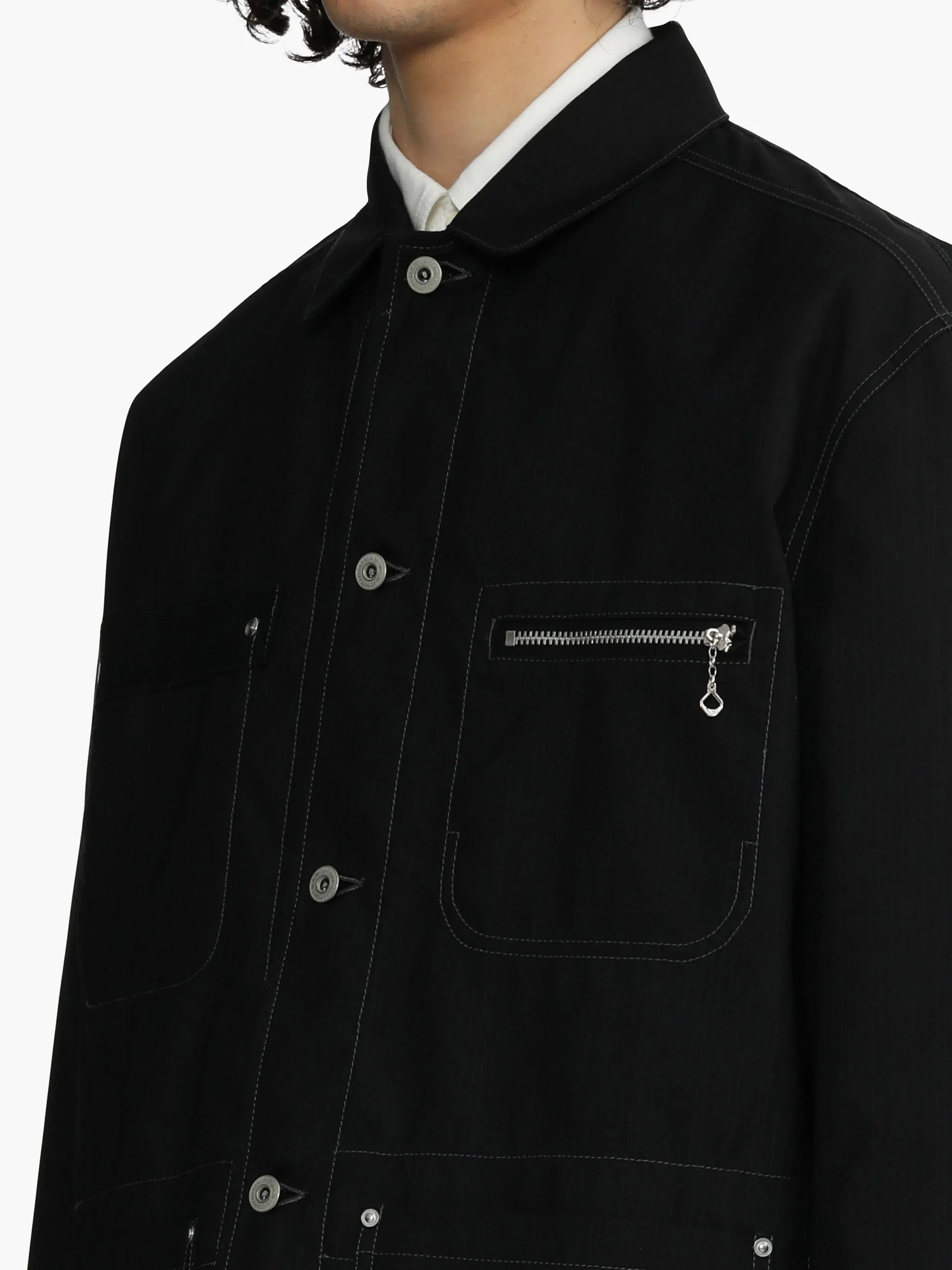 button-down shirt jacket