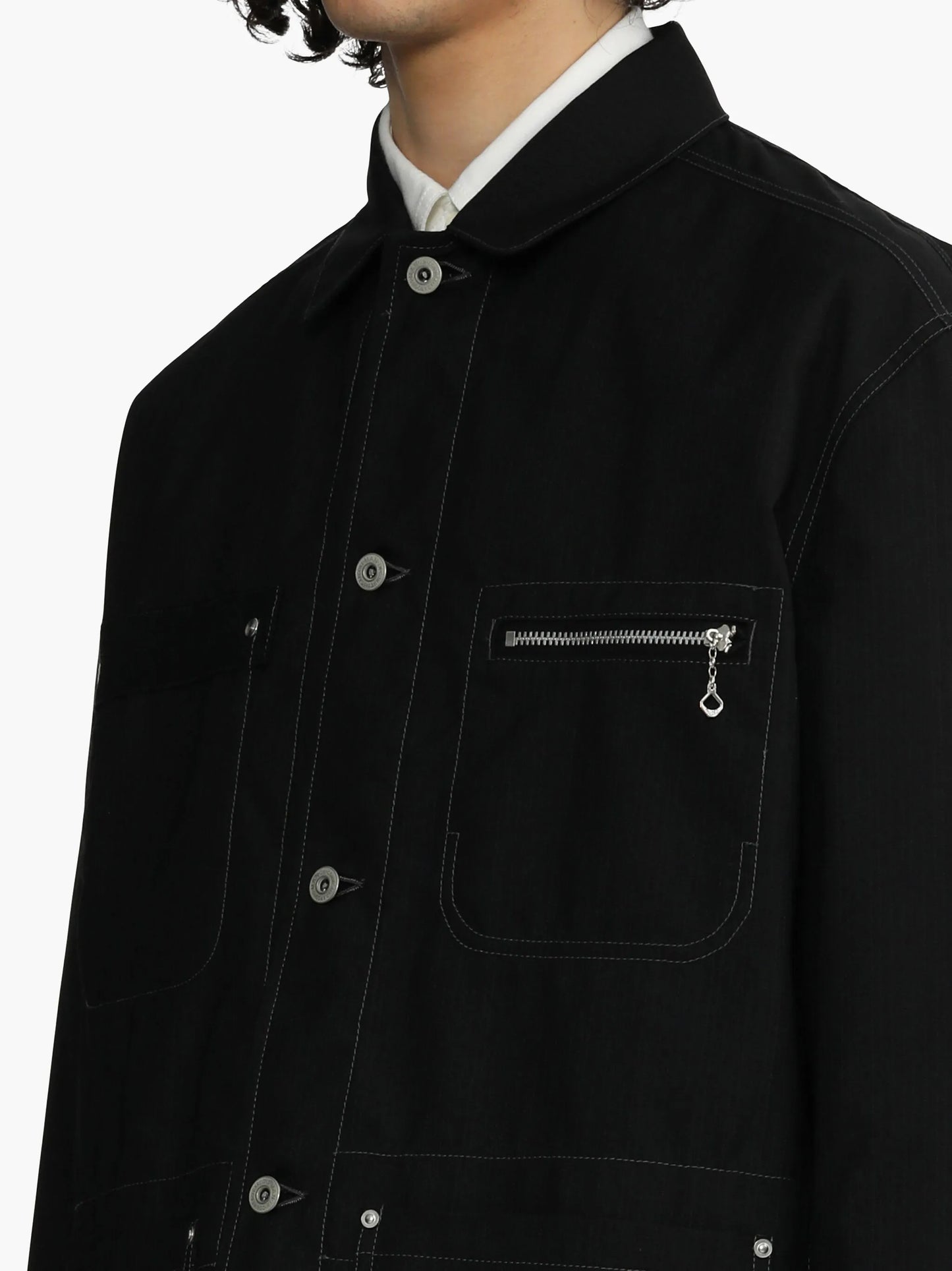 button-down shirt jacket