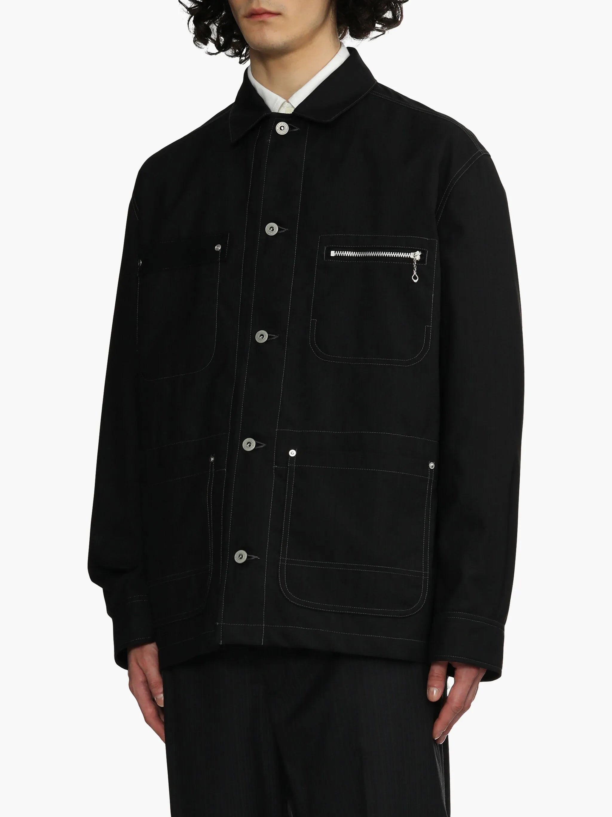 button-down shirt jacket