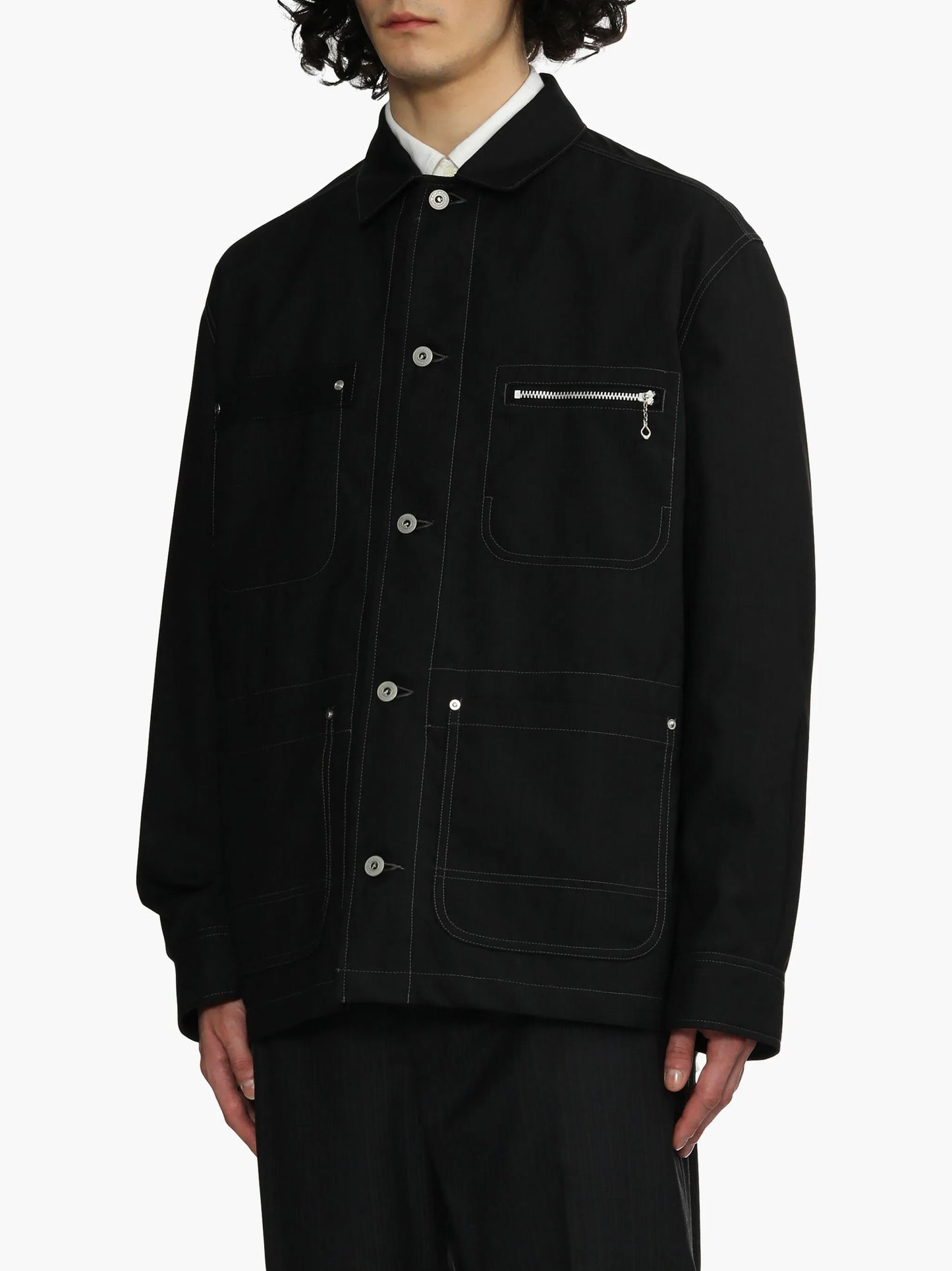 button-down shirt jacket
