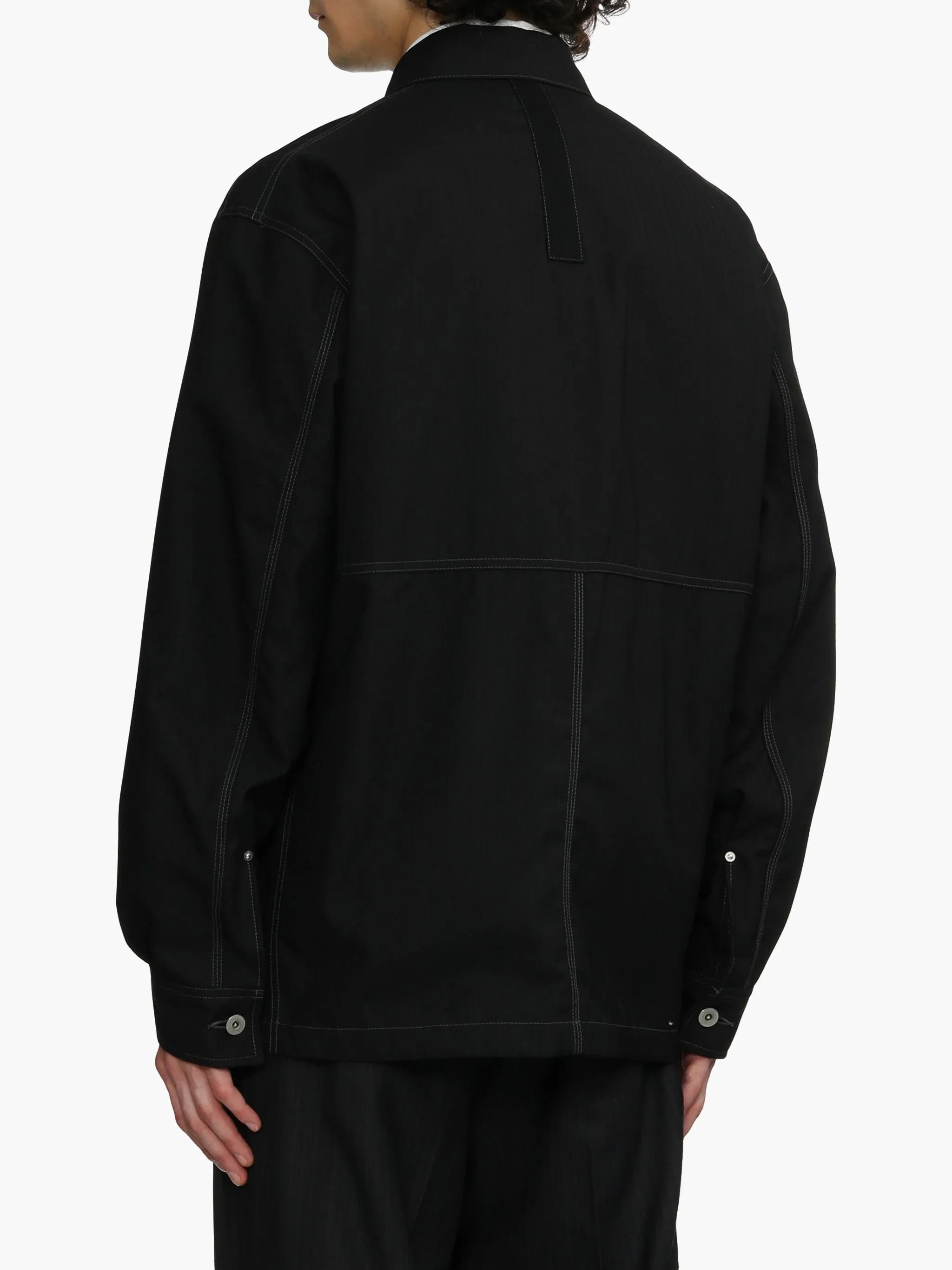 button-down shirt jacket