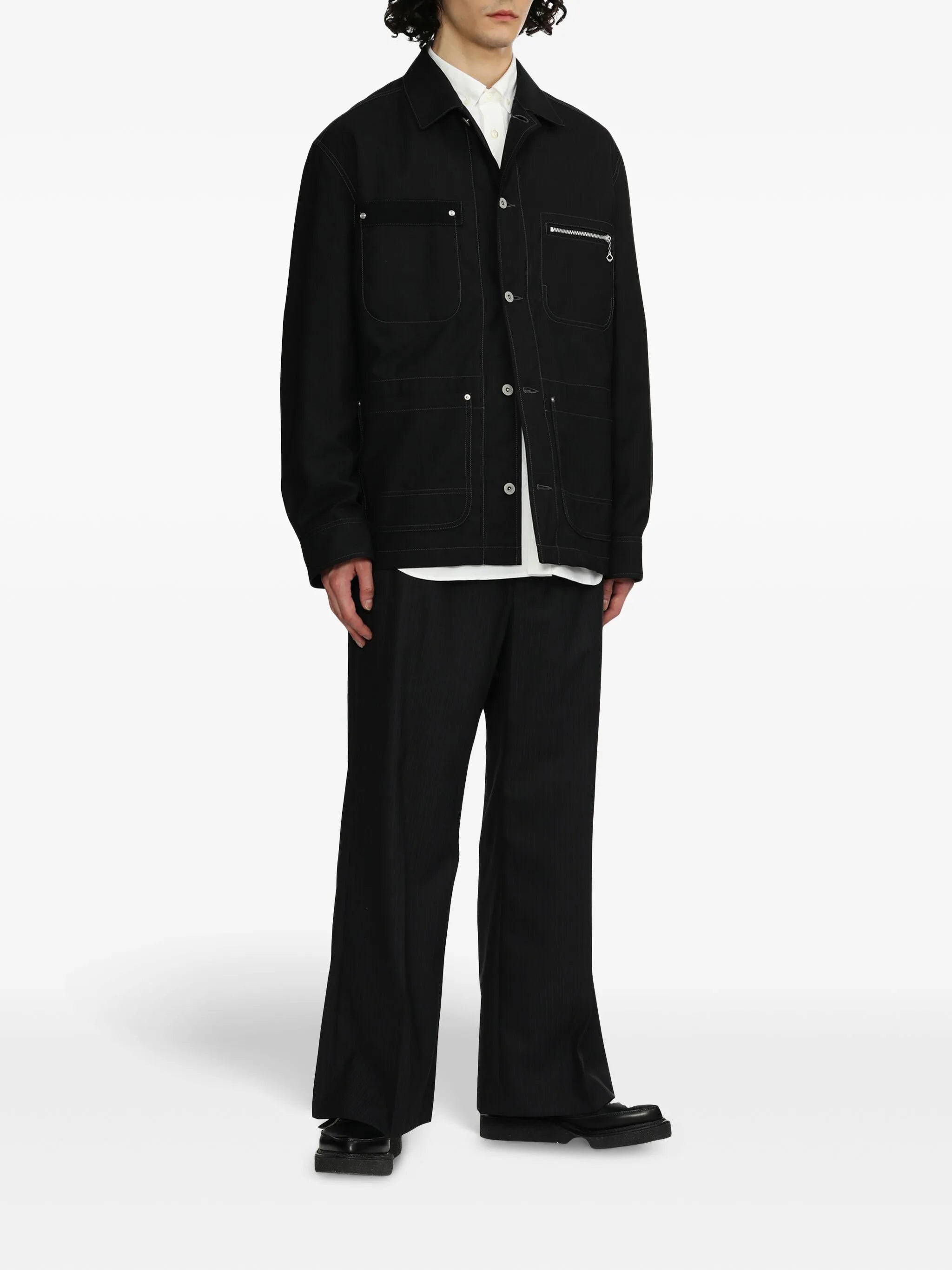 button-down shirt jacket