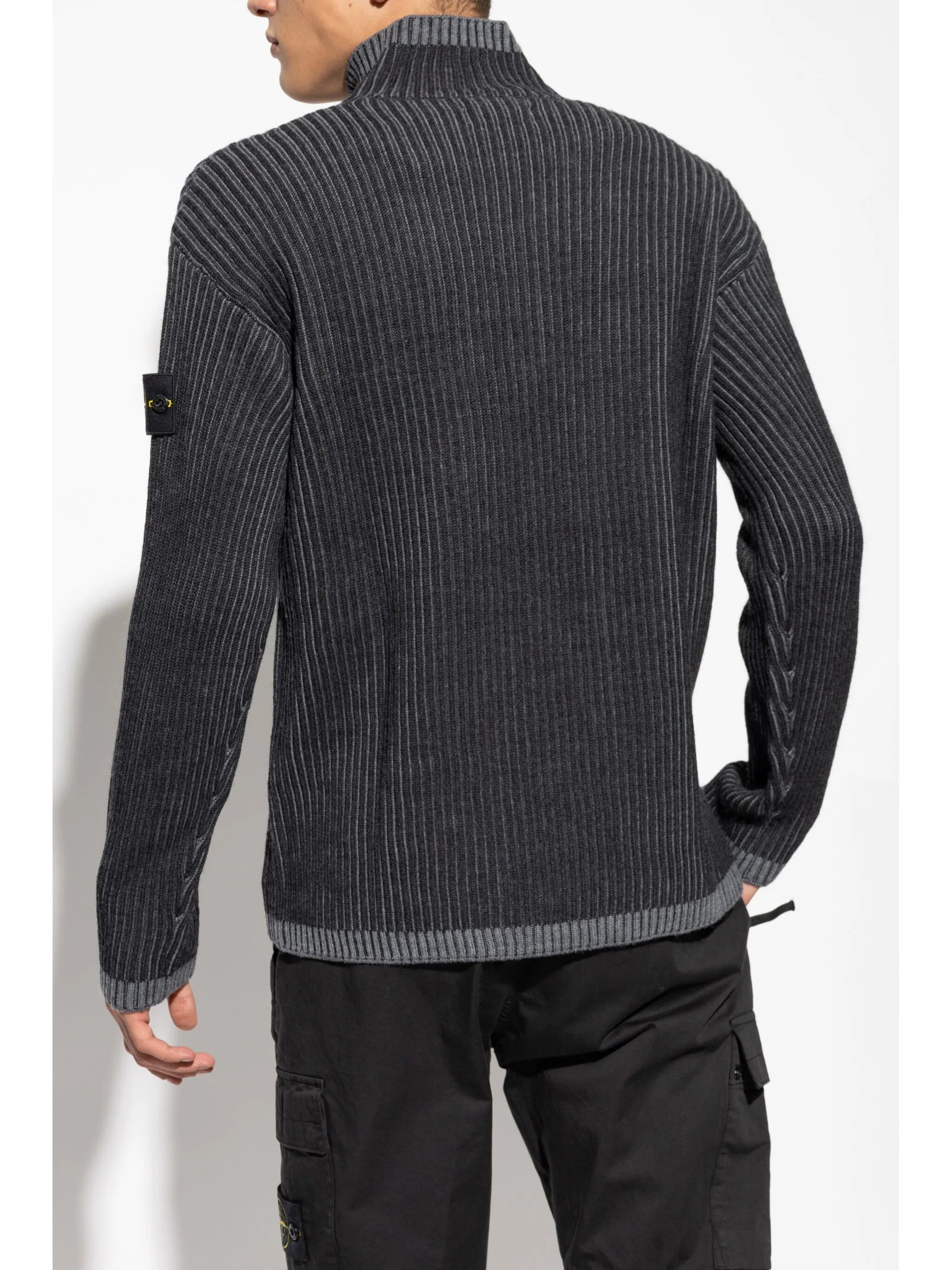 quarter-zip cardigan