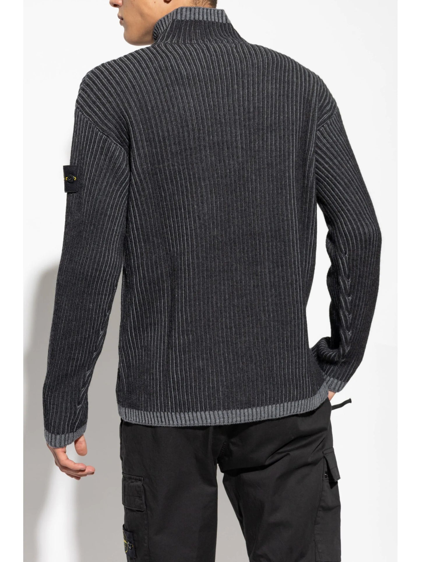 quarter-zip cardigan