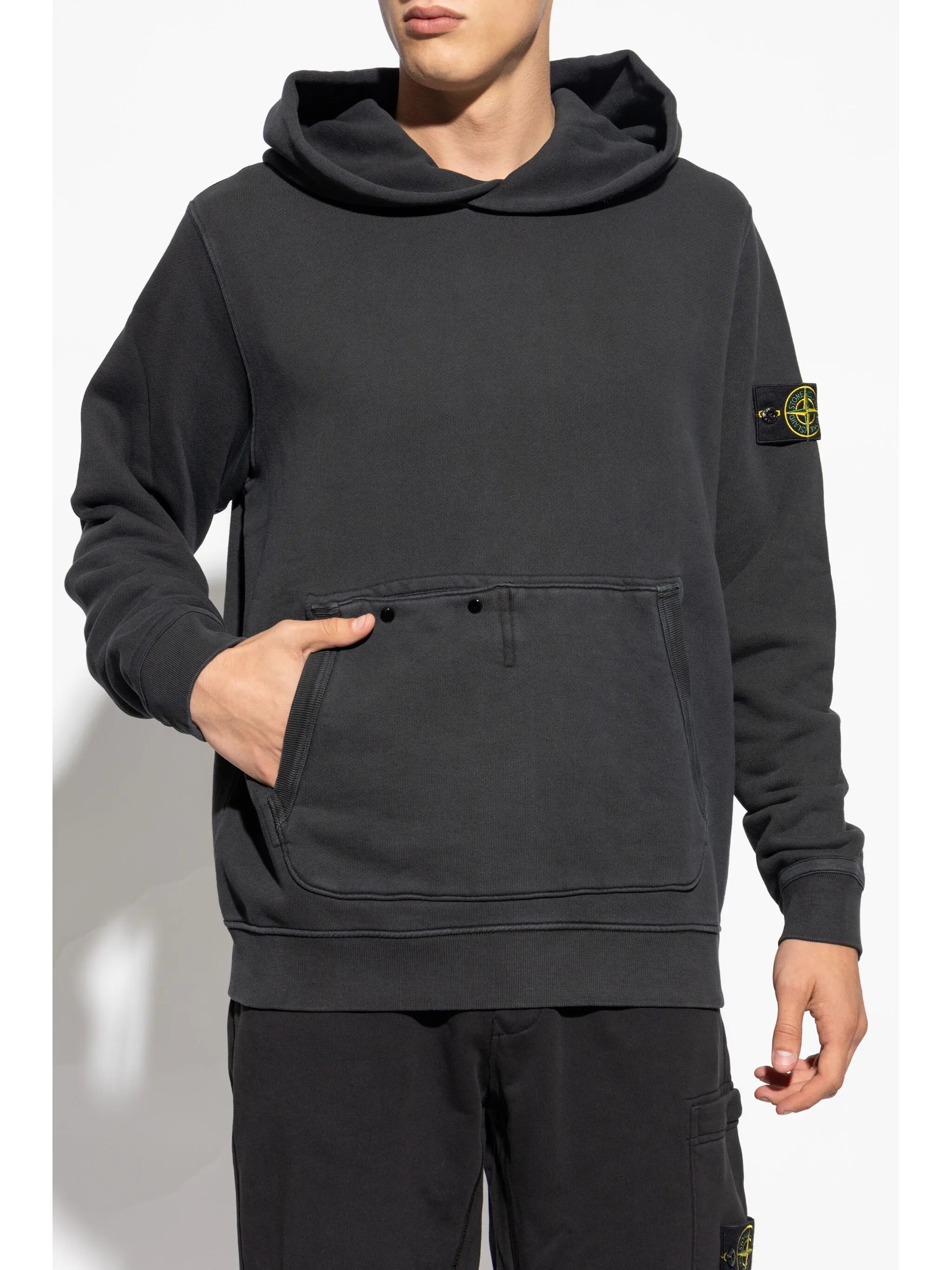 Compass-badge hoodie