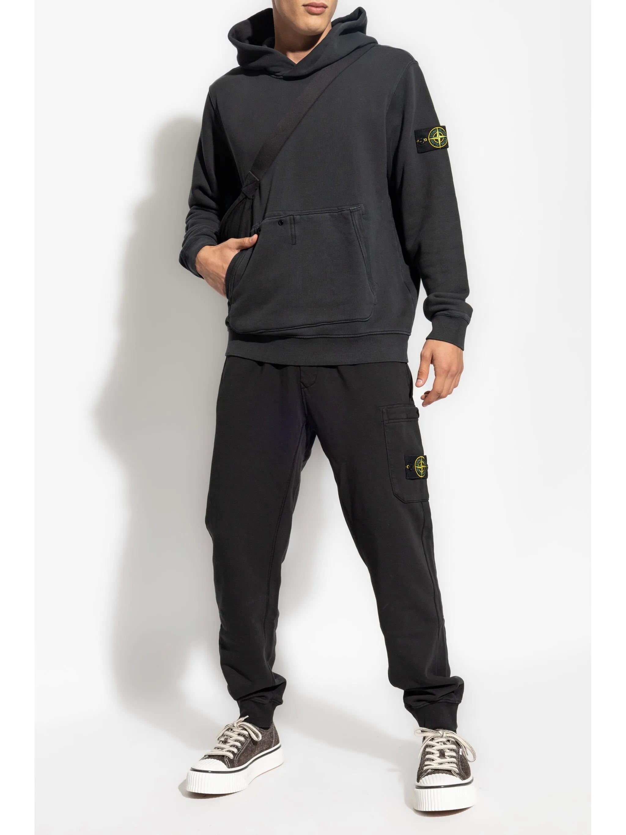 Compass-badge hoodie